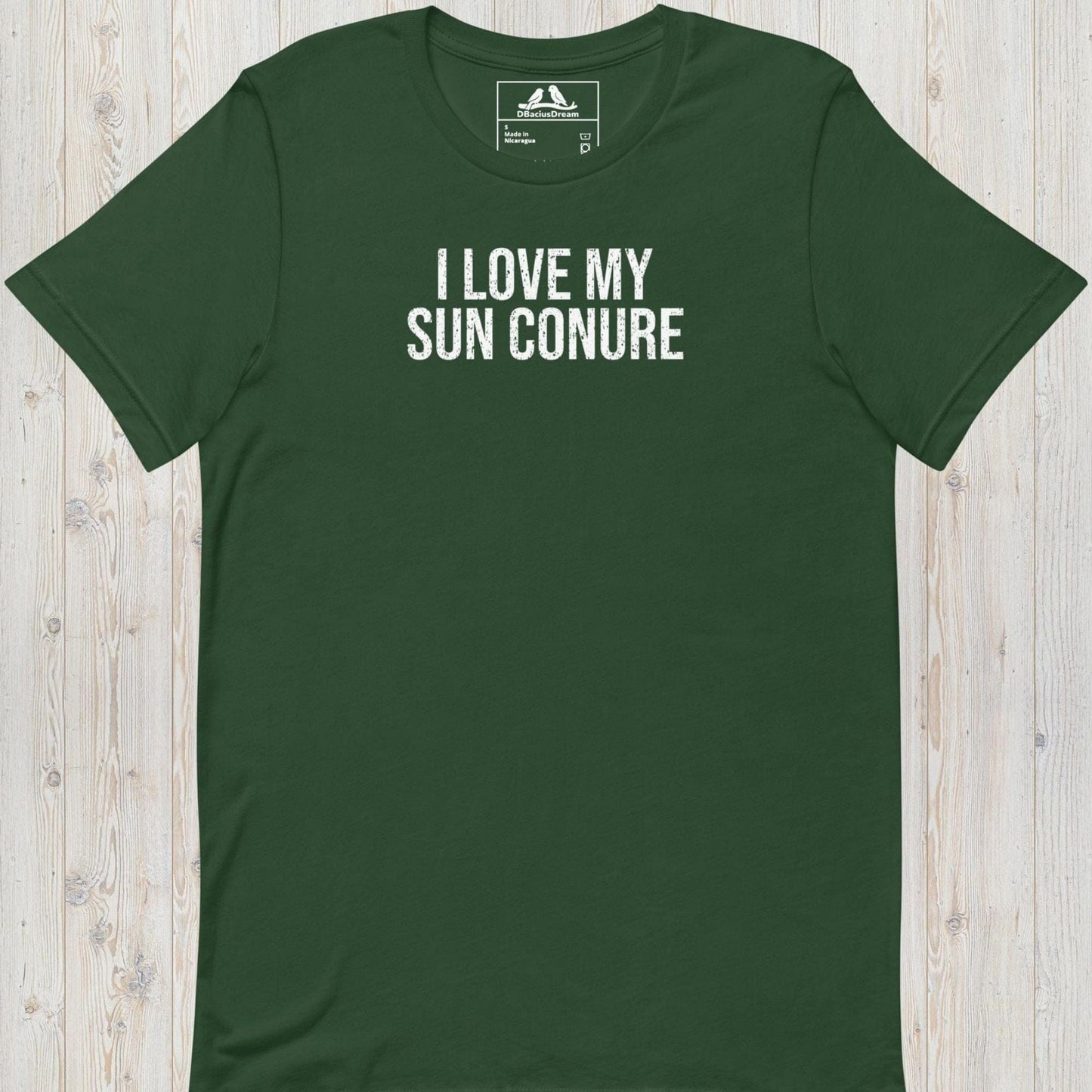 I Love My Sun Conure Unisex t-shirt