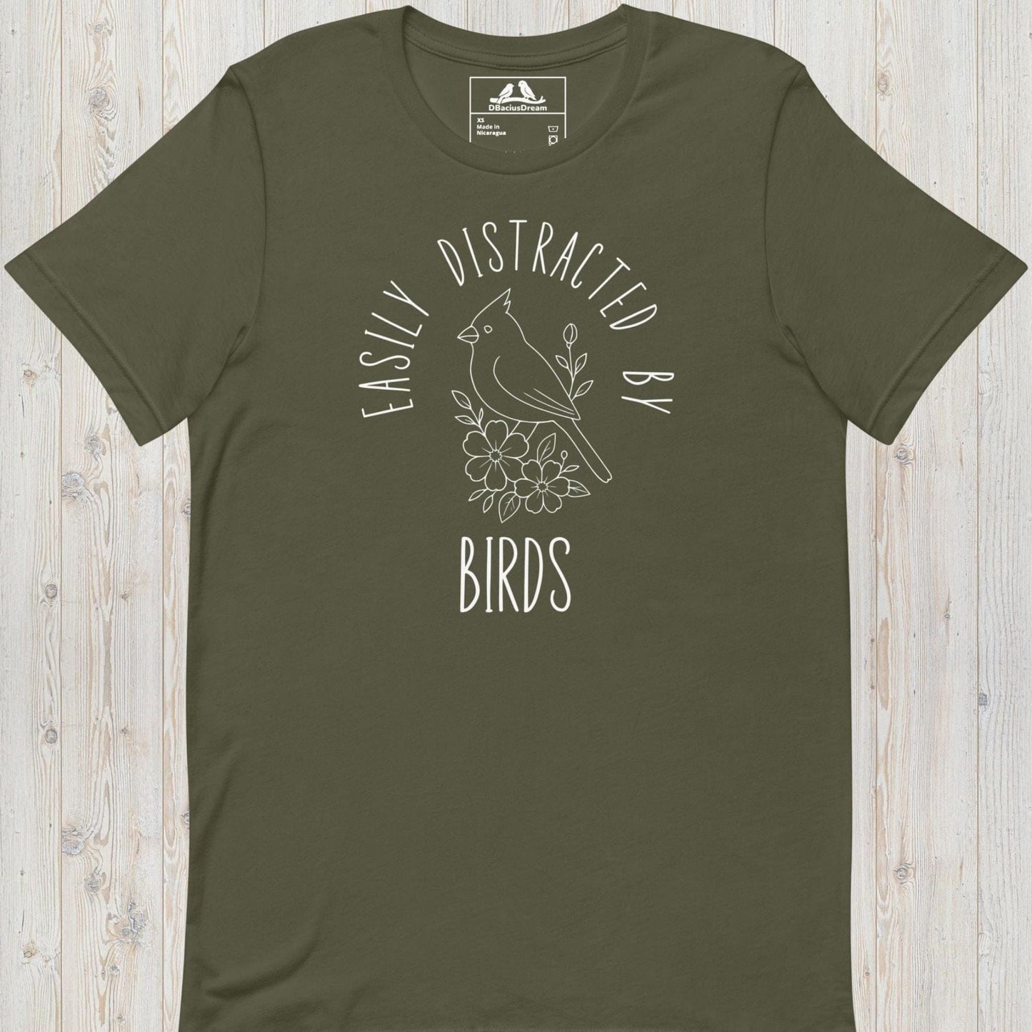 Easily Distracted By Birds Unisex t-shirt
