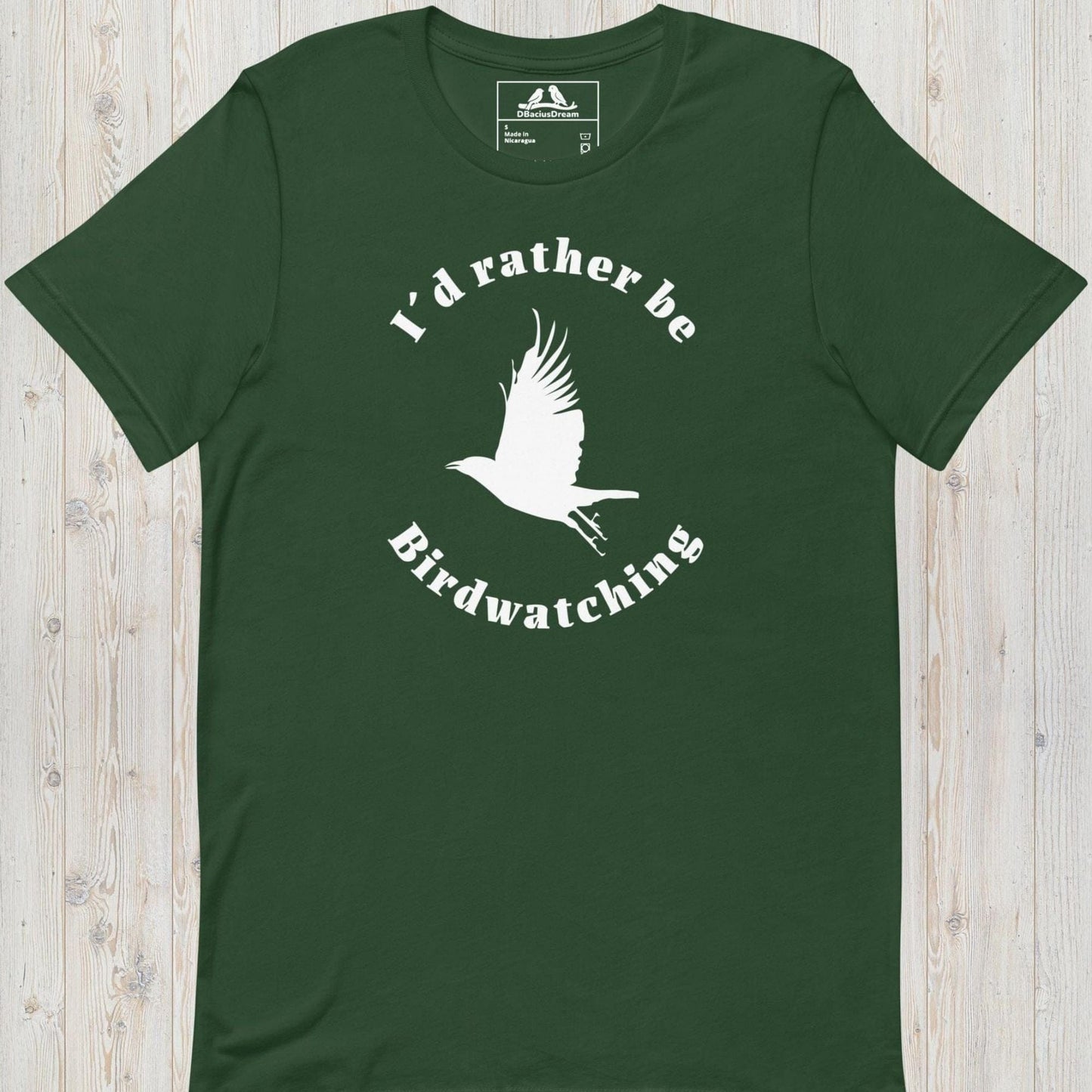 I´d Rather Be Birdwatching Unisex t-shirt