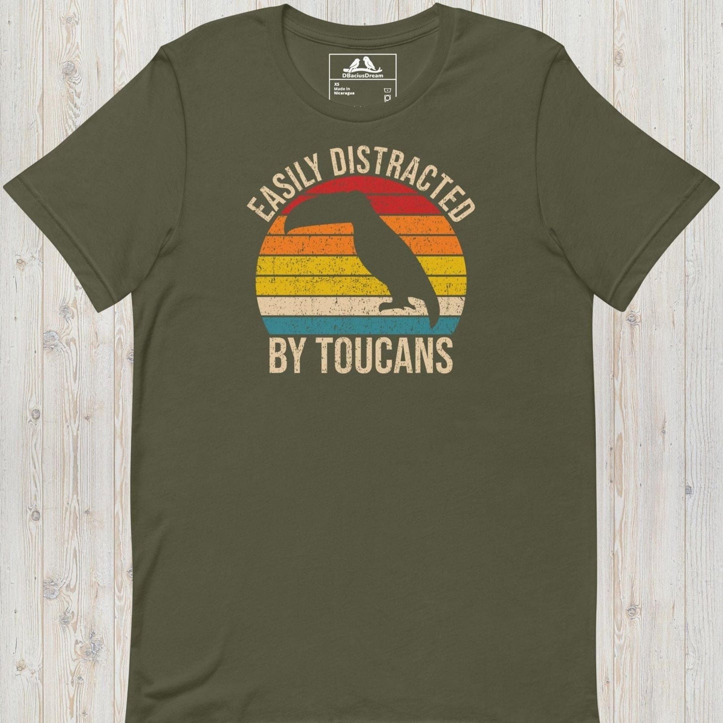 Easily Distracted By Toucans Unisex t-shirt