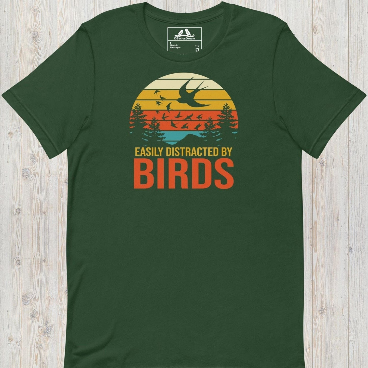 Easily Distracted By Birds Unisex t-shirt