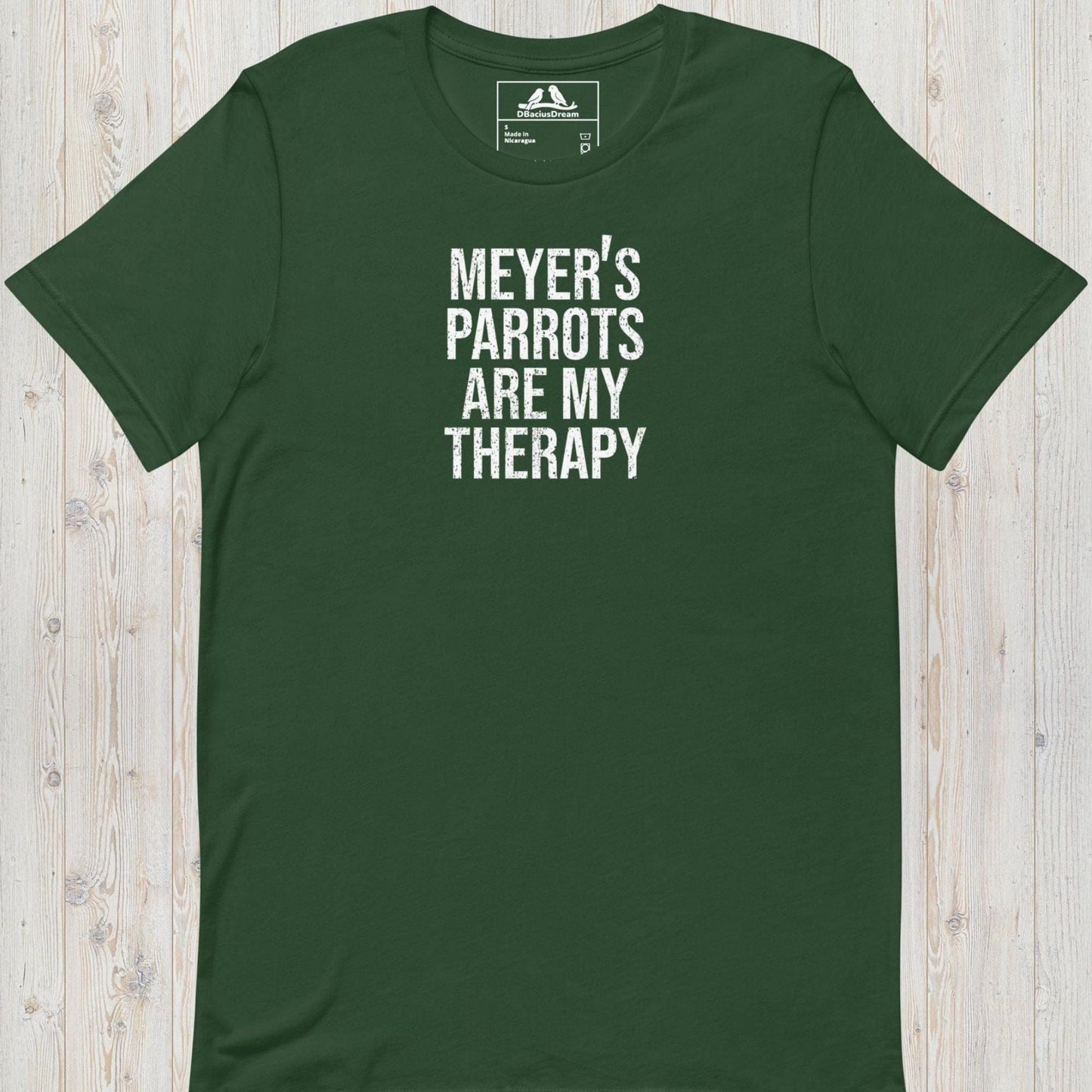 Meyer`s Parrots Are My Therapy Unisex t-shirt