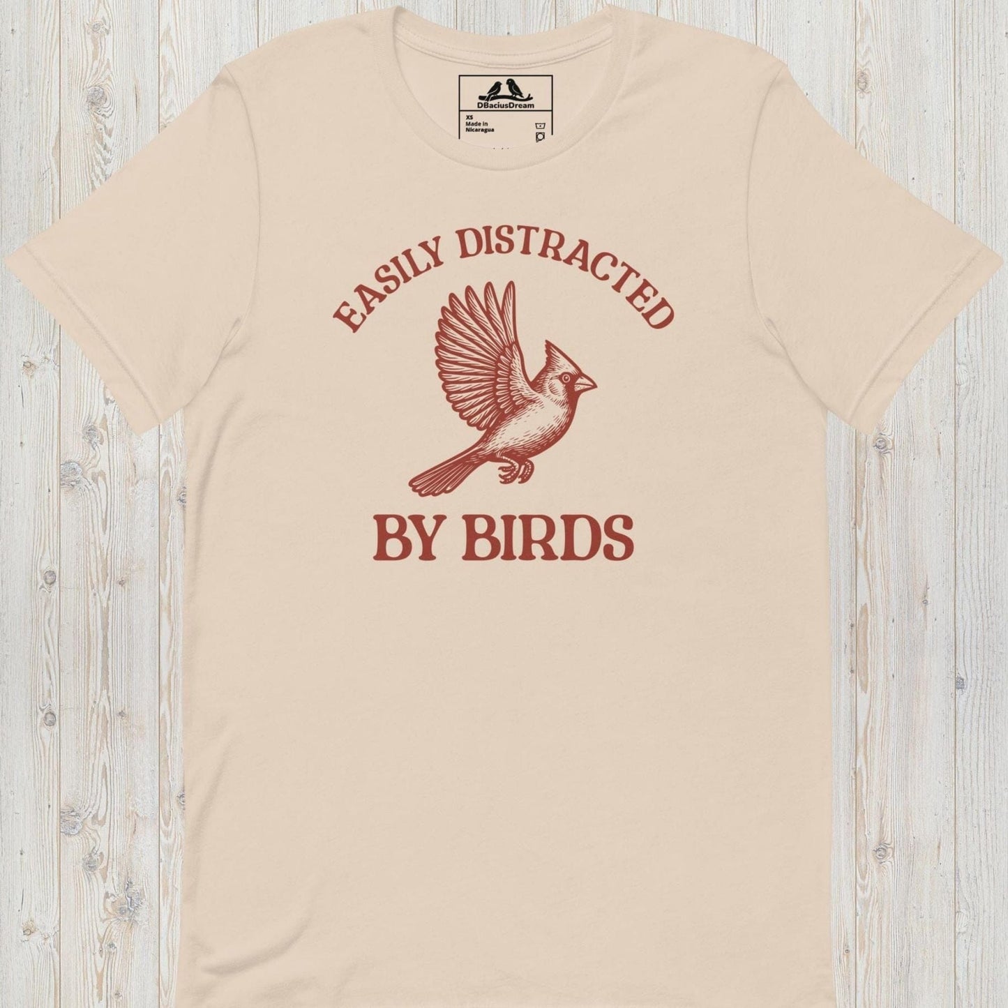 Easily Distracted By Birds Unisex t-shirt