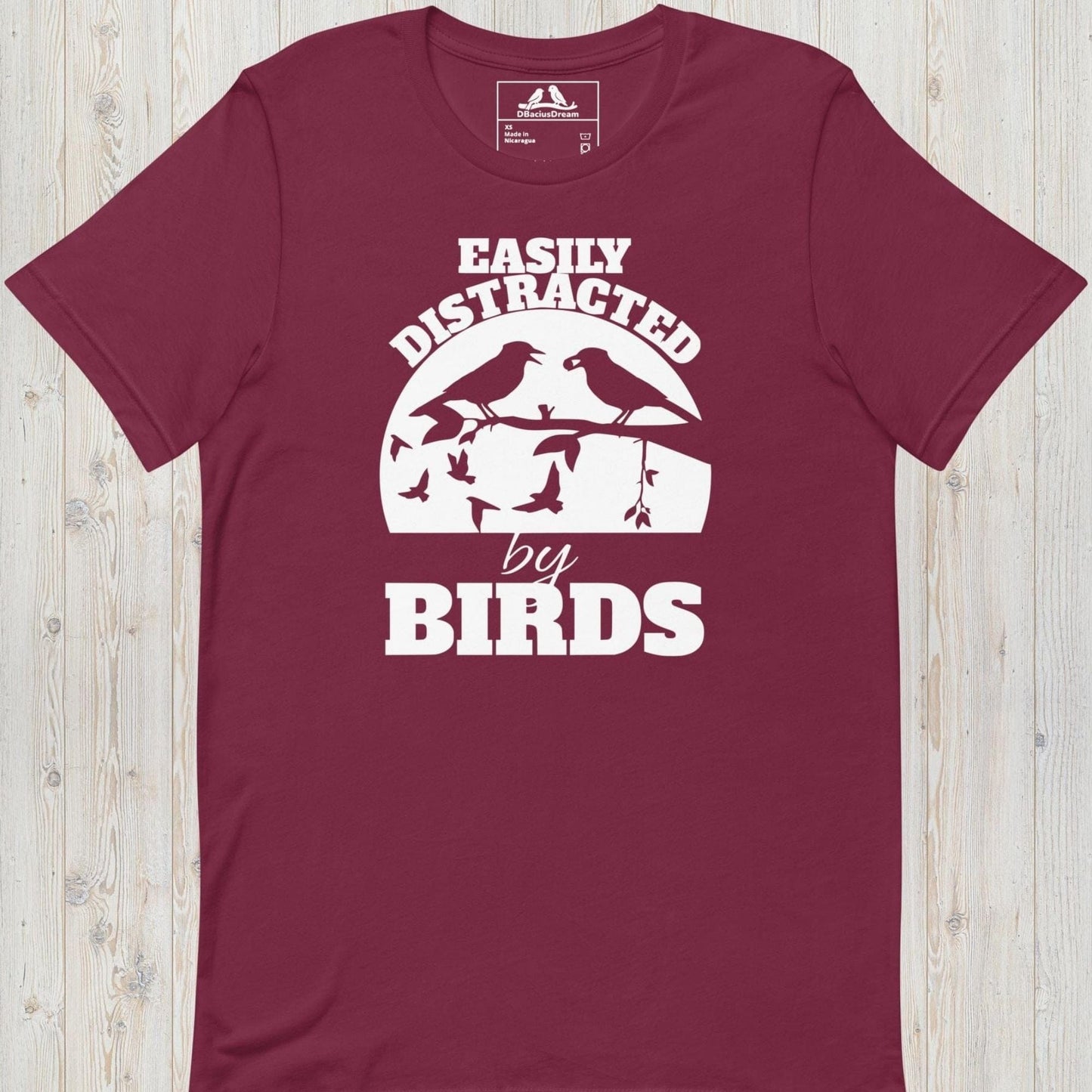 Easily Distracted By Birds Unisex t-shirt