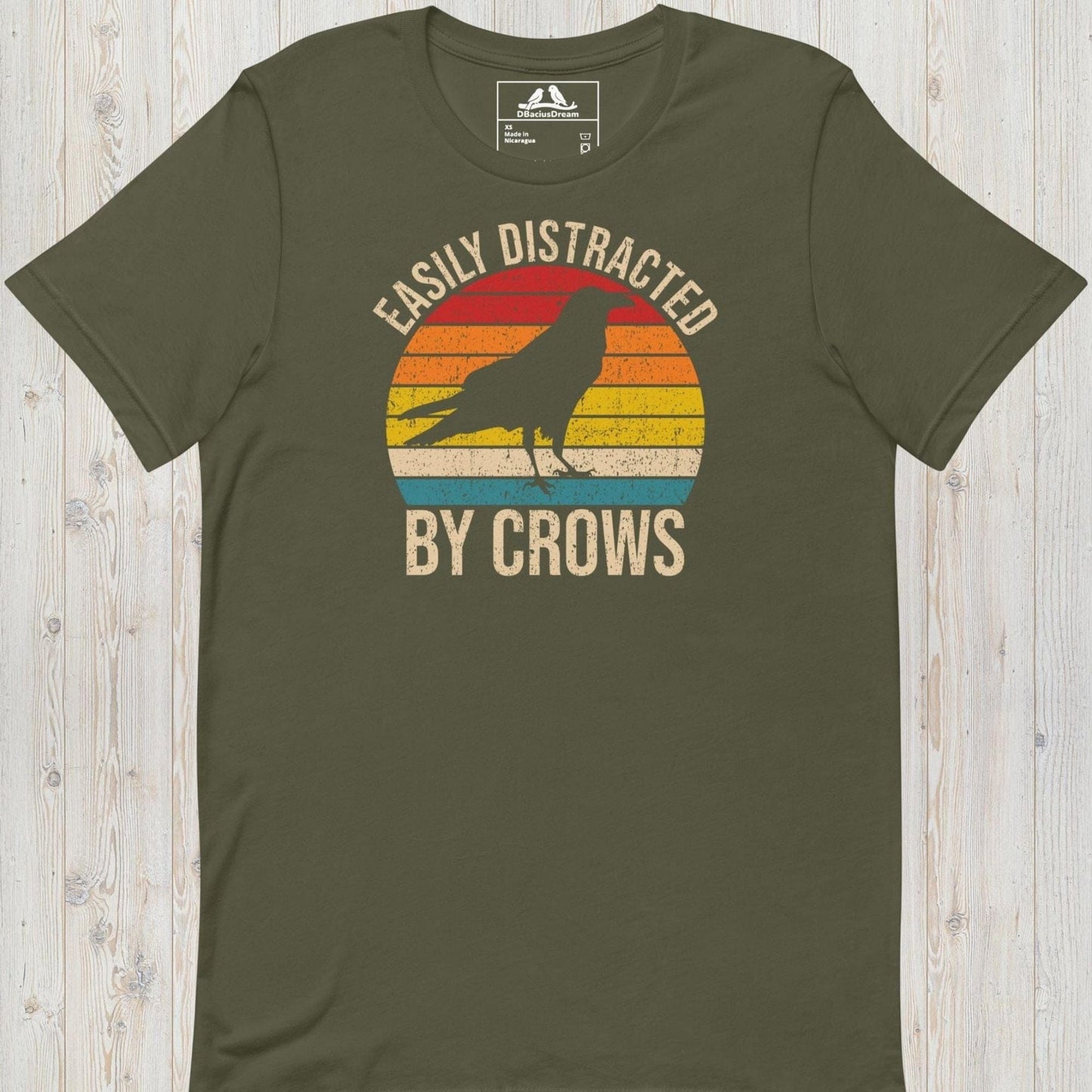 Easily Distracted By Crows Unisex t-shirt