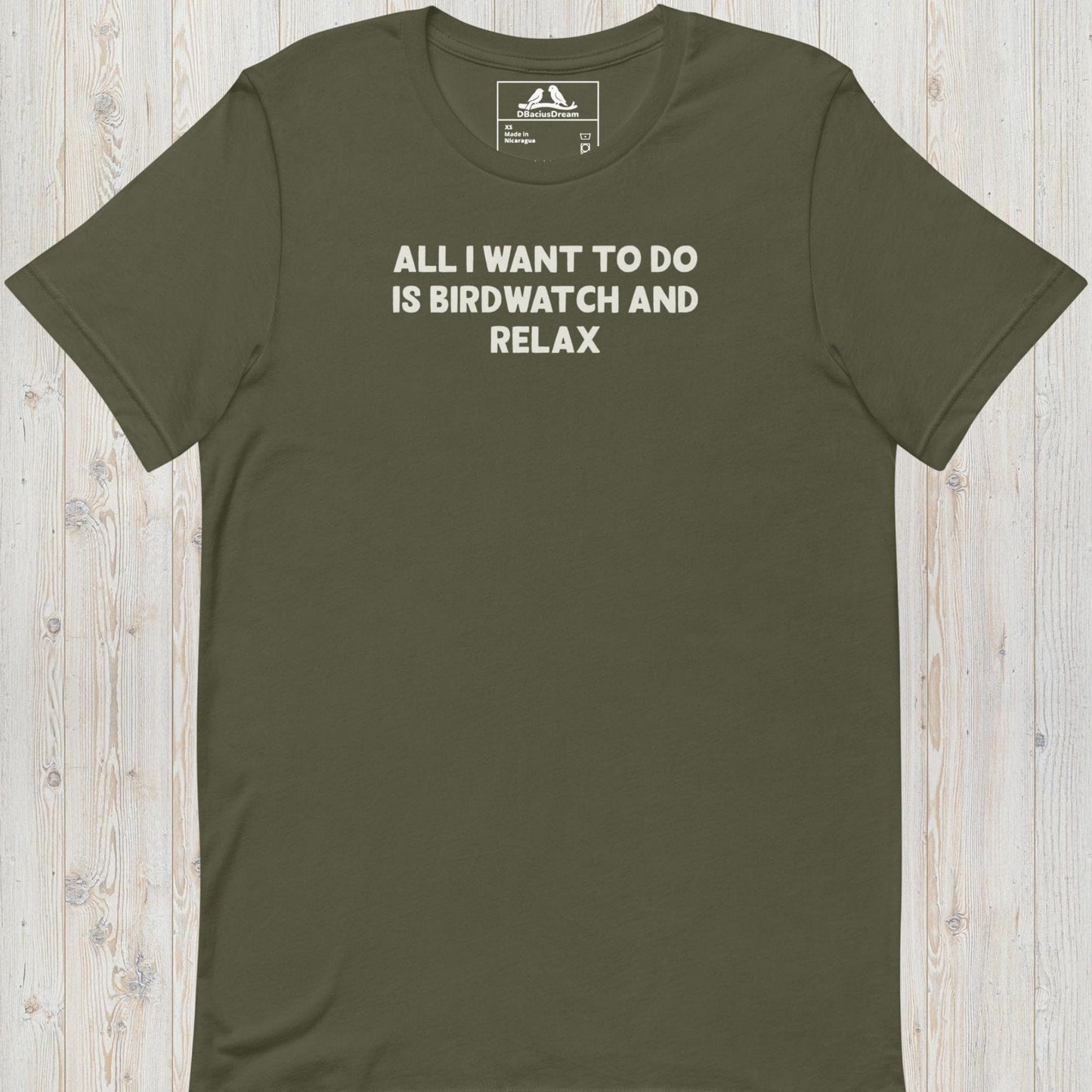 Birdwatch And Relax Unisex t-shirt
