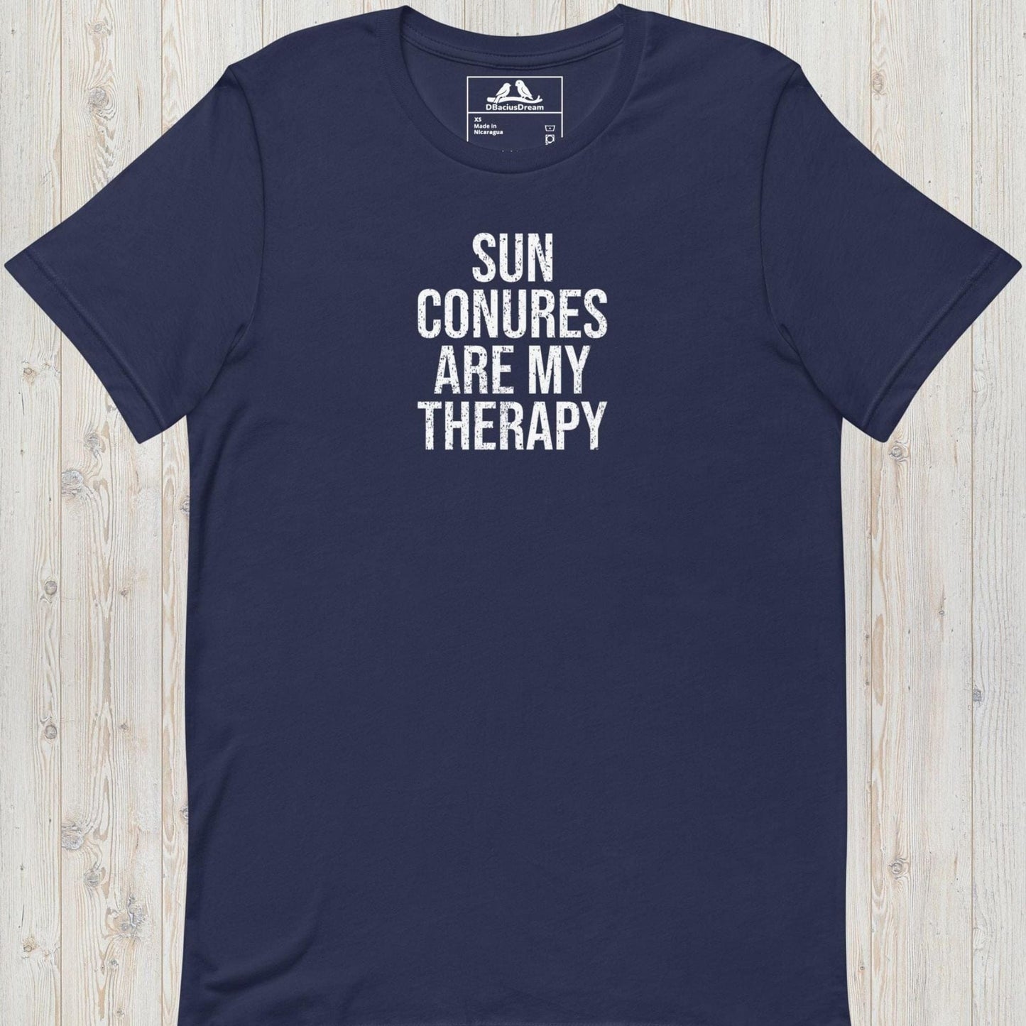Sun Conures Are My Therapy Unisex t-shirt