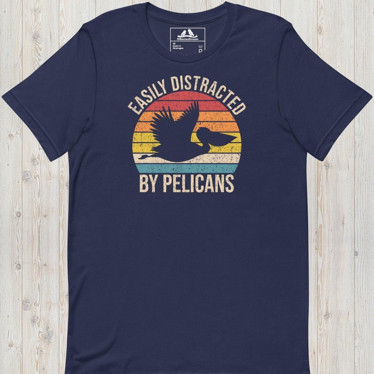 Easily  Distracted By Pelicans Unisex t-shirt