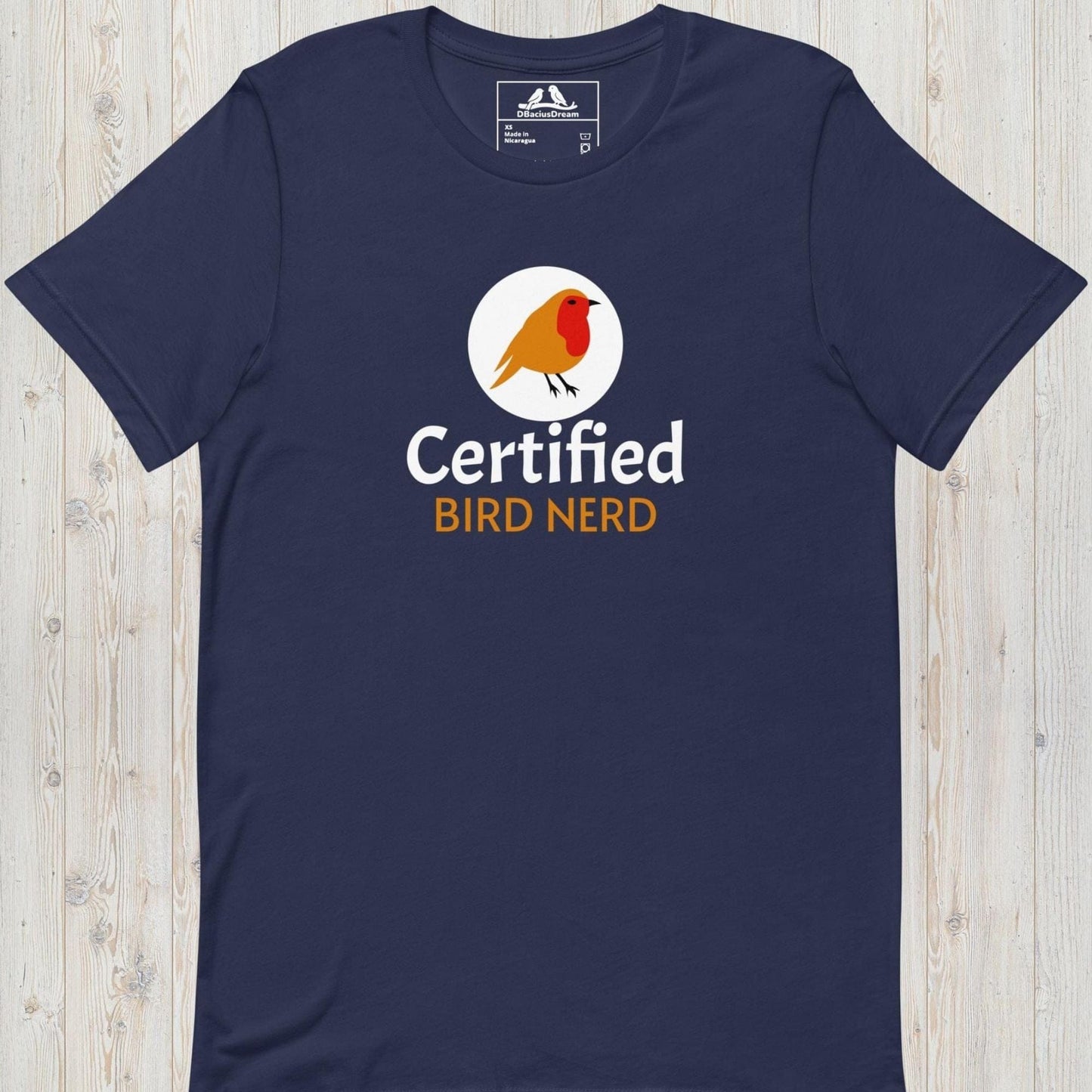 Certified Bird Nerd Unisex t-shirt