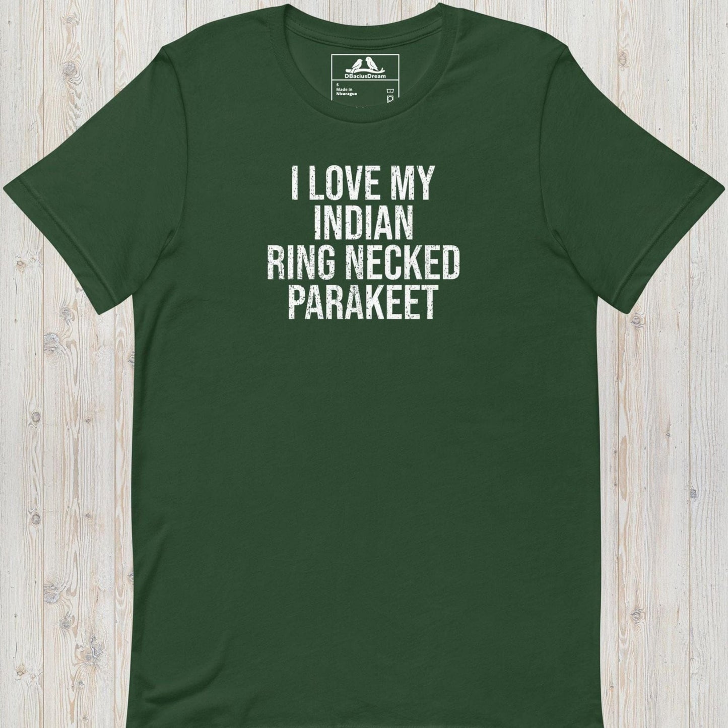 I Love My Indian Ring Necked Parakeet Unisex t-shirt