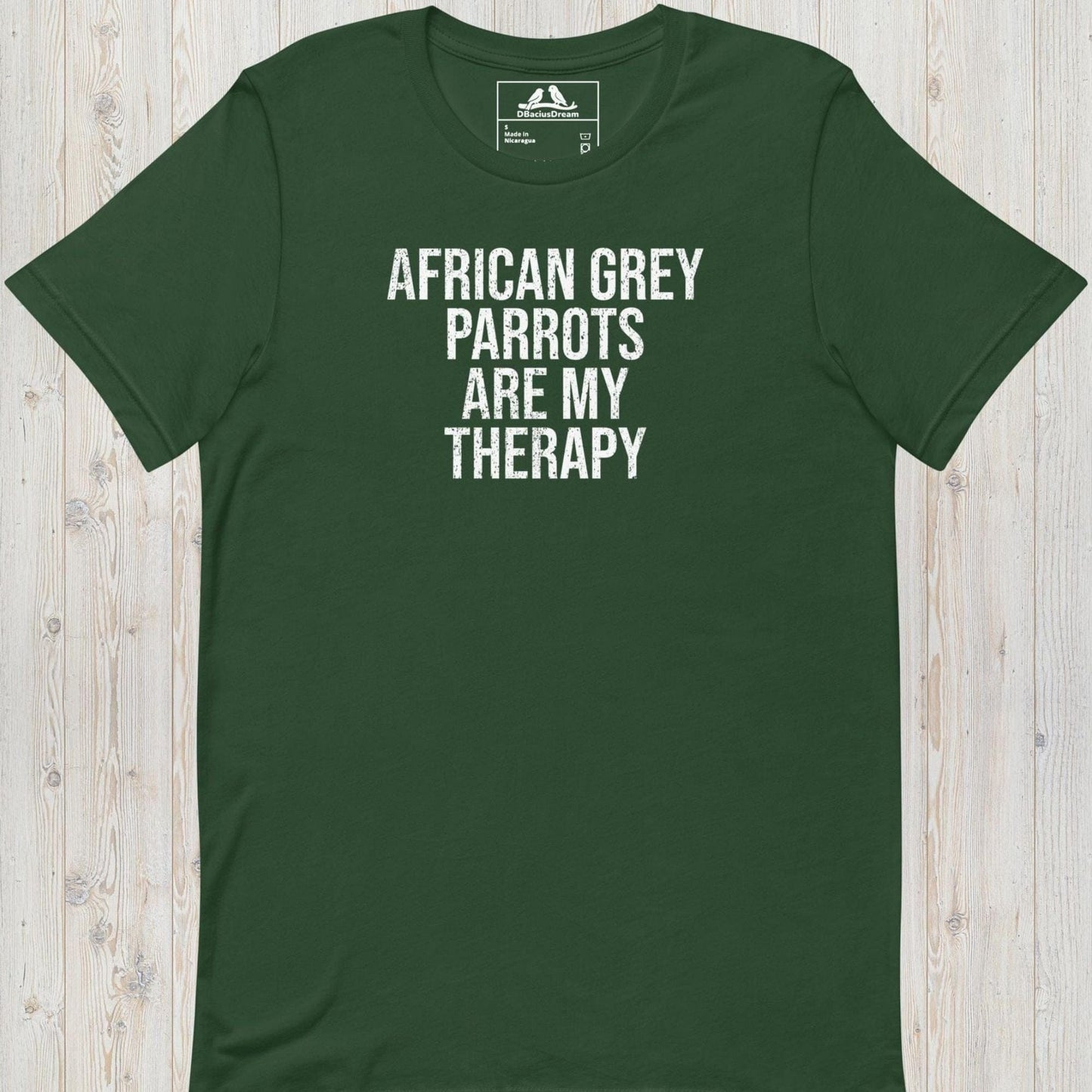 African Grey Parrots Are My Therapy Unisex t-shirt