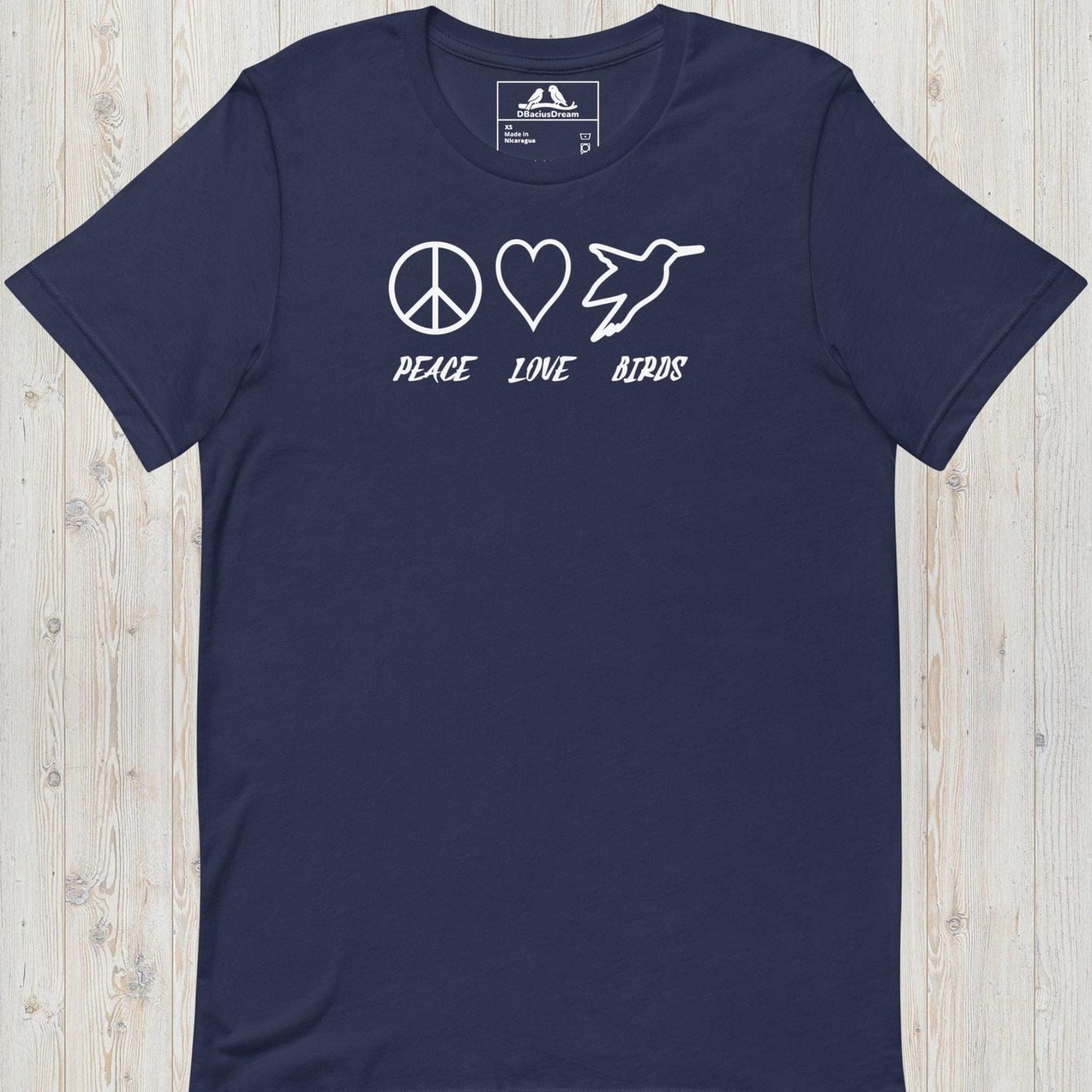 Peace Love Birds Unisex t-shirt