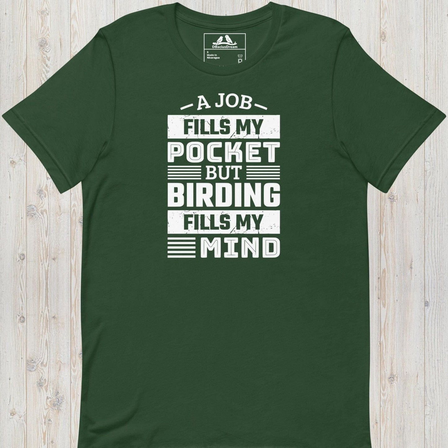 Birding Fills My Mind Unisex t-shirt