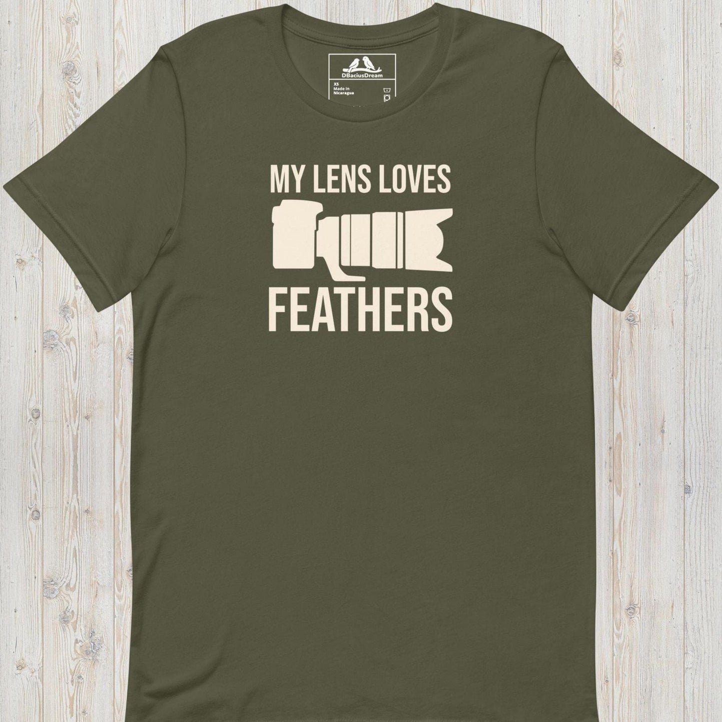 My Lens Loves Feathers Unisex t-shirt