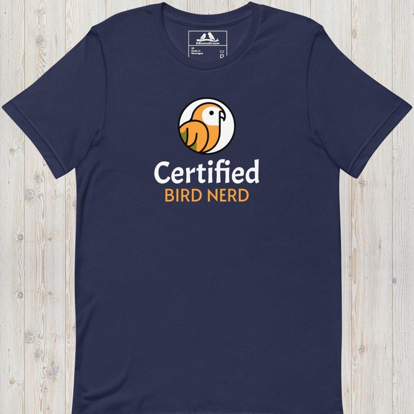 Certified Bird Nerd Unisex t-shirt