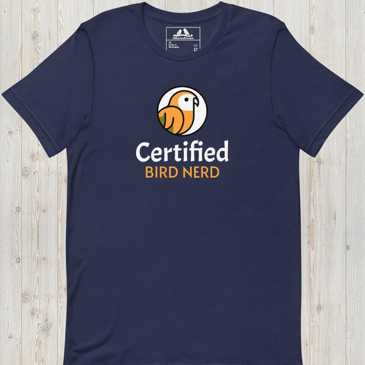 Certified Bird Nerd Unisex t-shirt