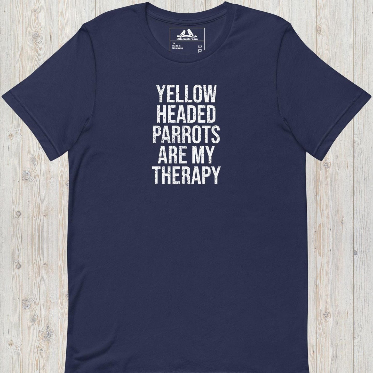 Yellow Headed Parrots Are My Therapy Unisex t-shirt