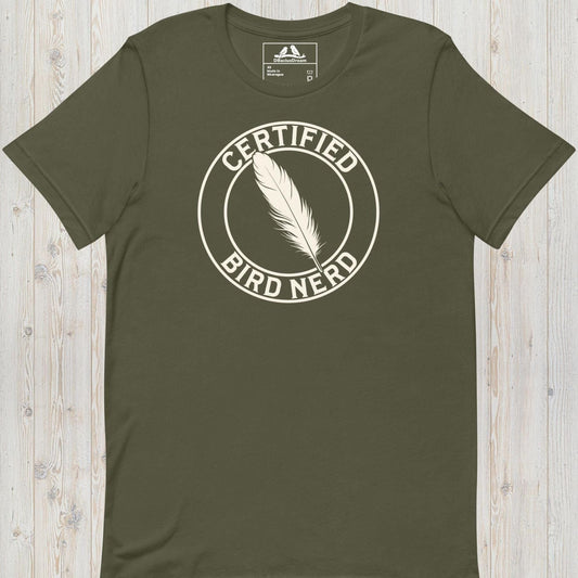 Certified Bird Nerd Unisex t-shirt