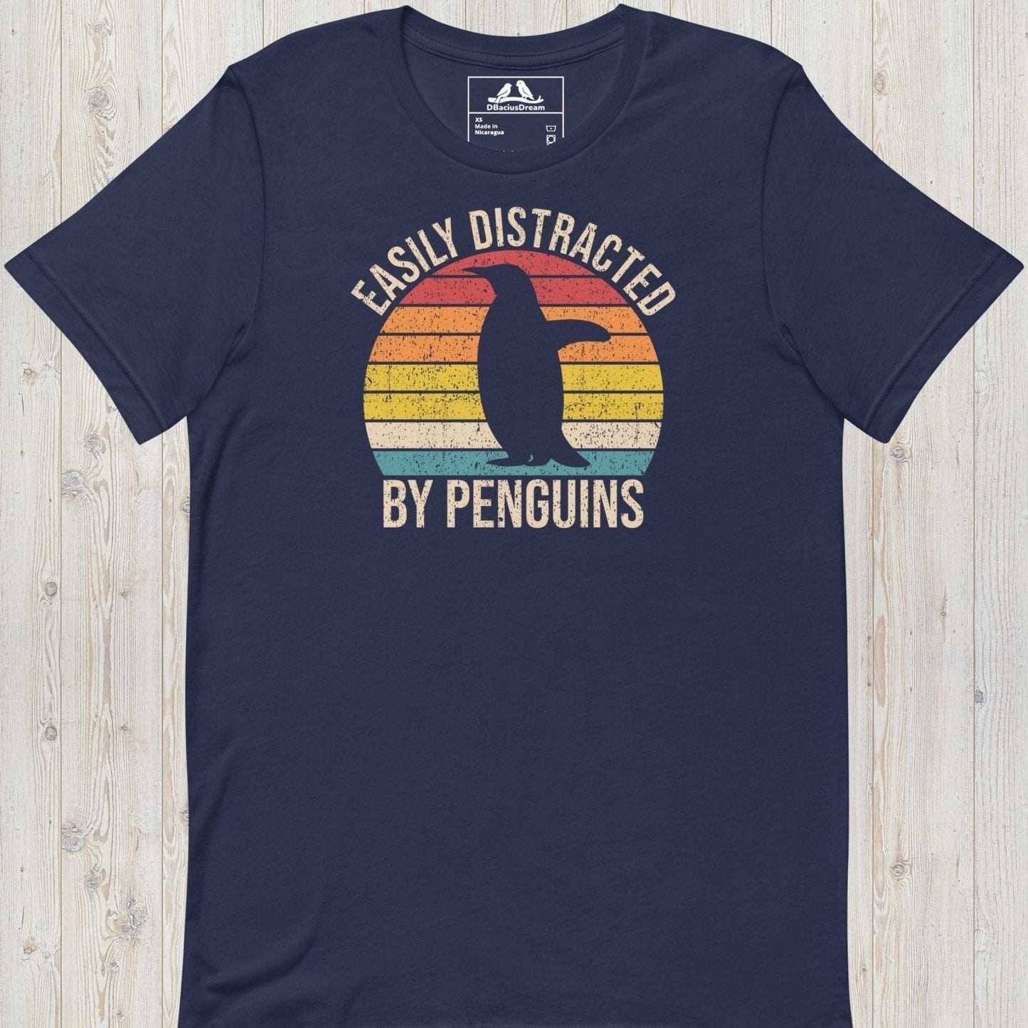 Easily Distracted By Penguins Unisex t-shirt