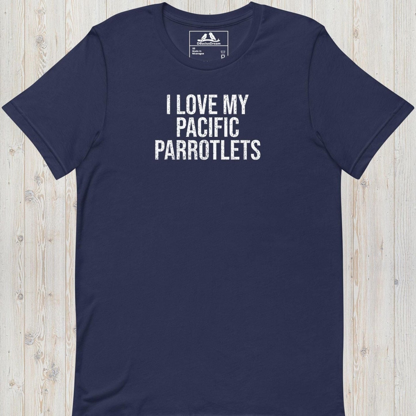 I Love My Pacific Parrotlets Unisex t-shirt