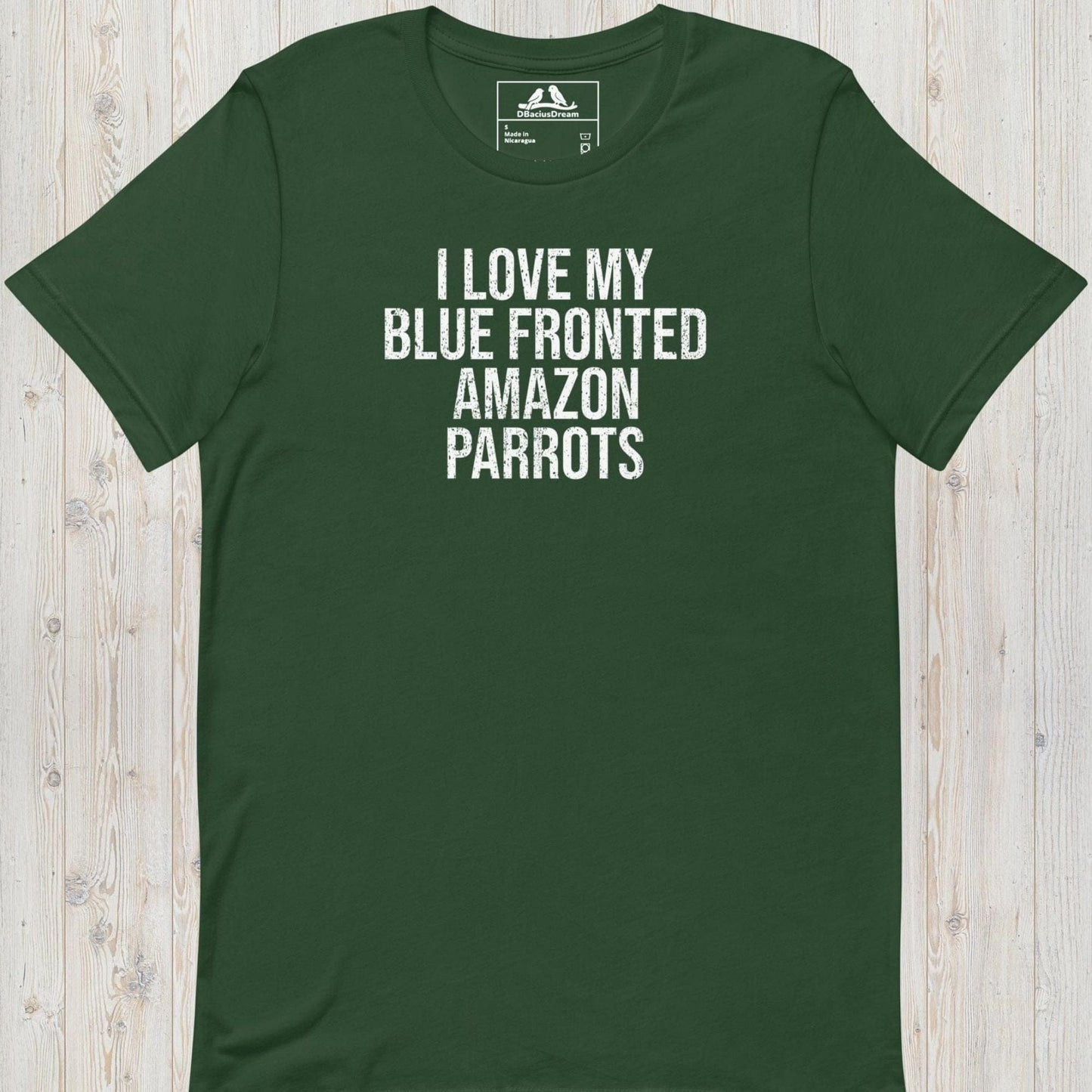 I Love My Blue Fronted Amazon Parrots Unisex t-shirt