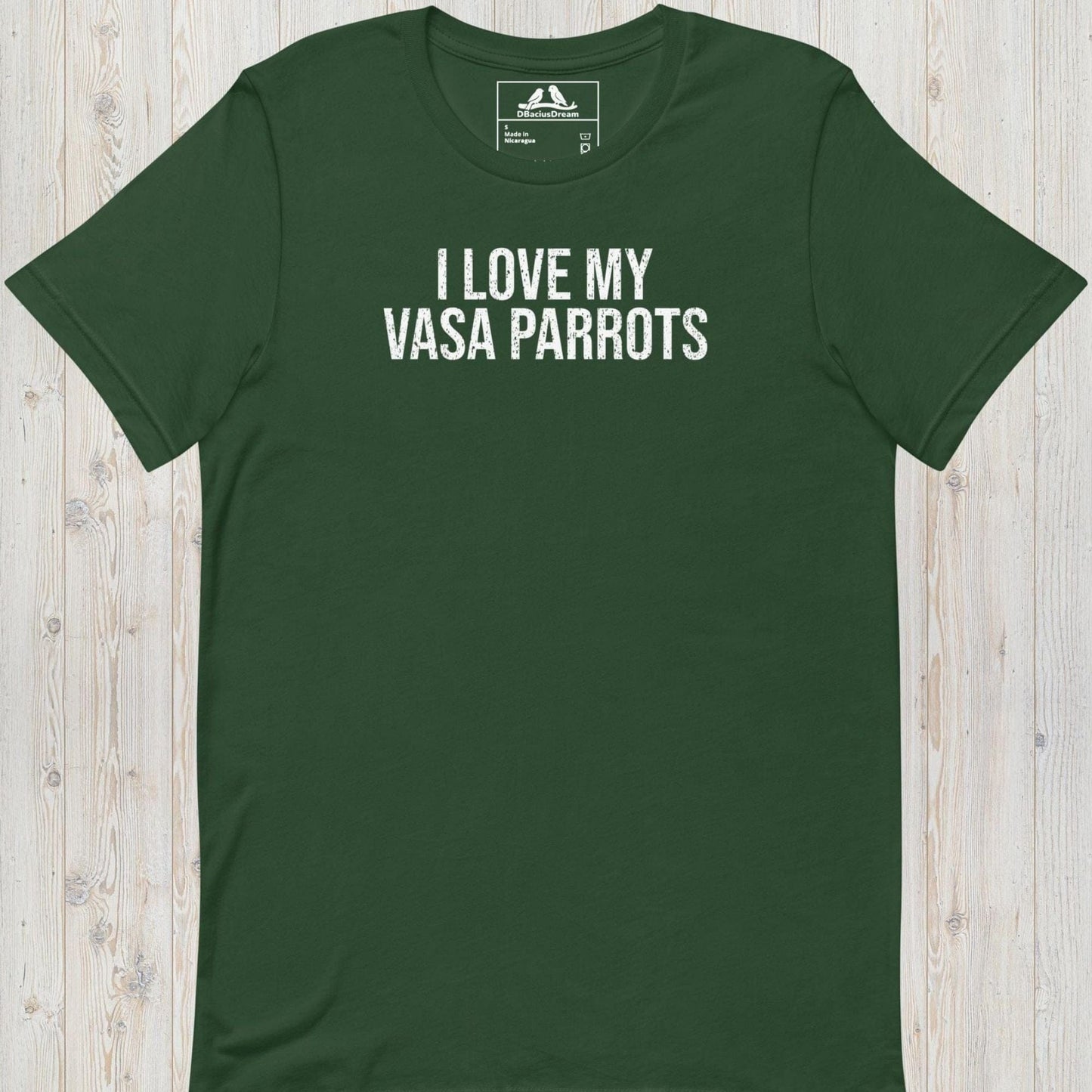 I Love My Vasa Parrots Unisex t-shirt