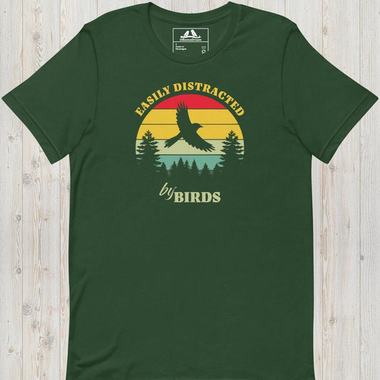 Easily Distracted By Birds Unisex t-shirt