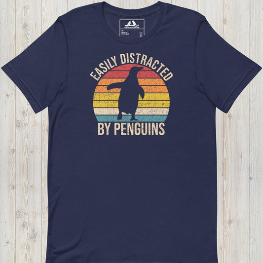 Easily Distracted By Penguins  Unisex t-shirt