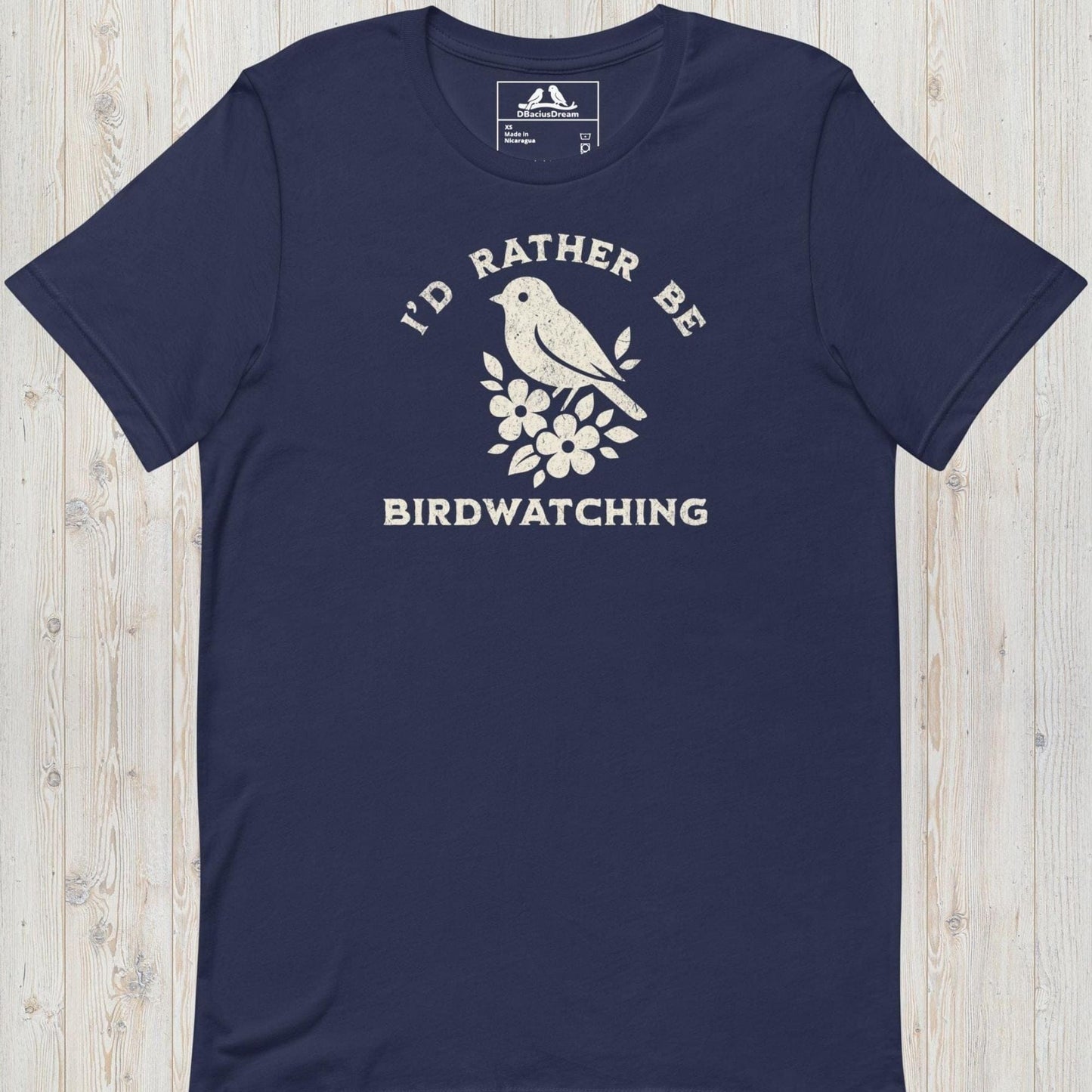 I´d Rather Be Birdwatching Unisex t-shirt
