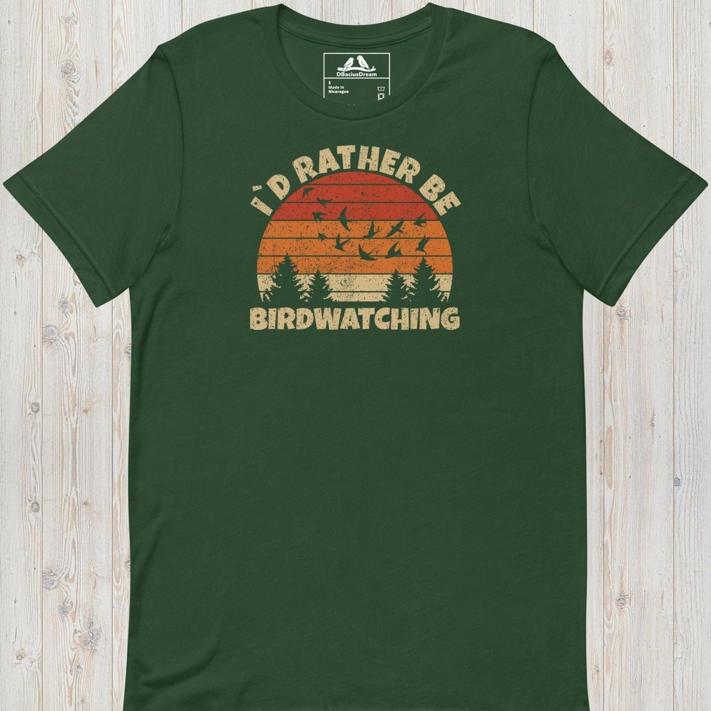 I´d Rather Be Birdwatching Unisex t-shirt
