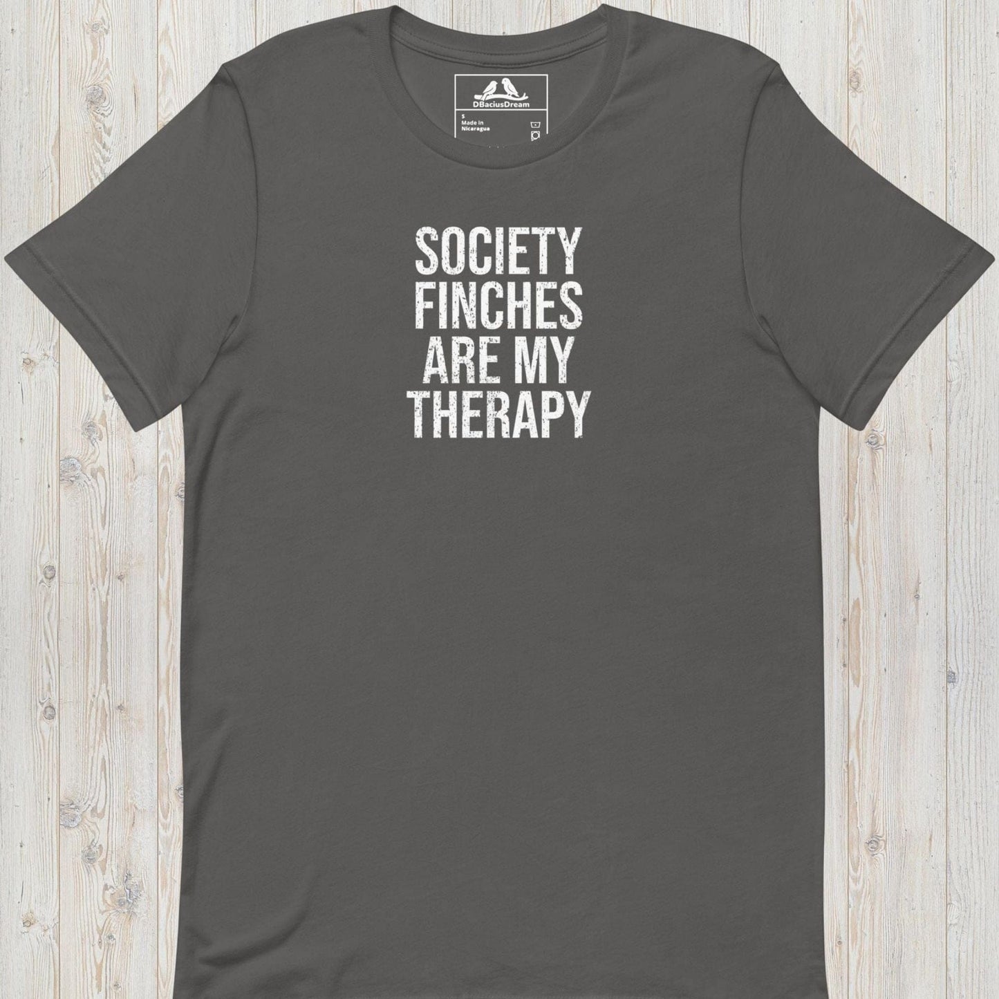 Society Finches Are My Therapy Unisex t-shirt