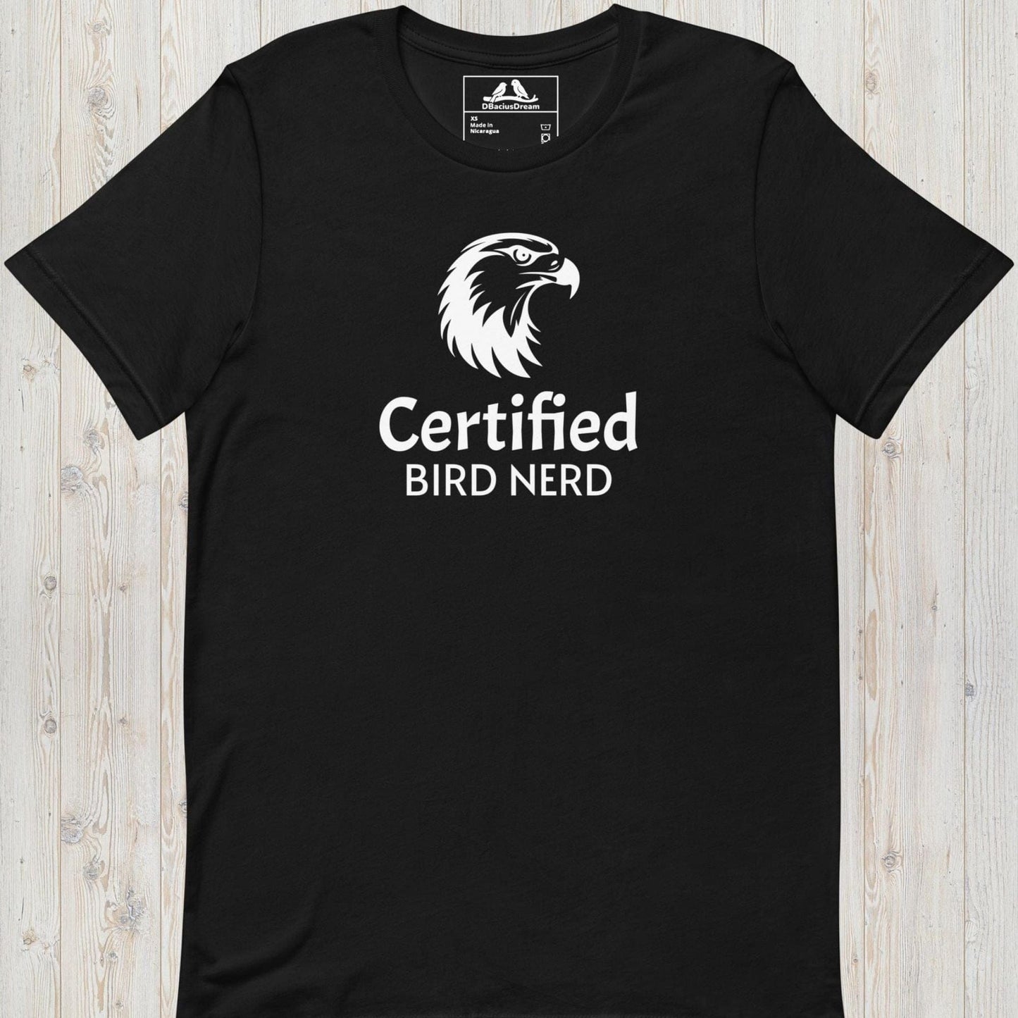 Certified Bird Nerd Unisex t-shirt