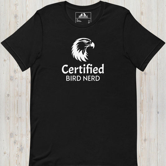 Certified Bird Nerd Unisex t-shirt