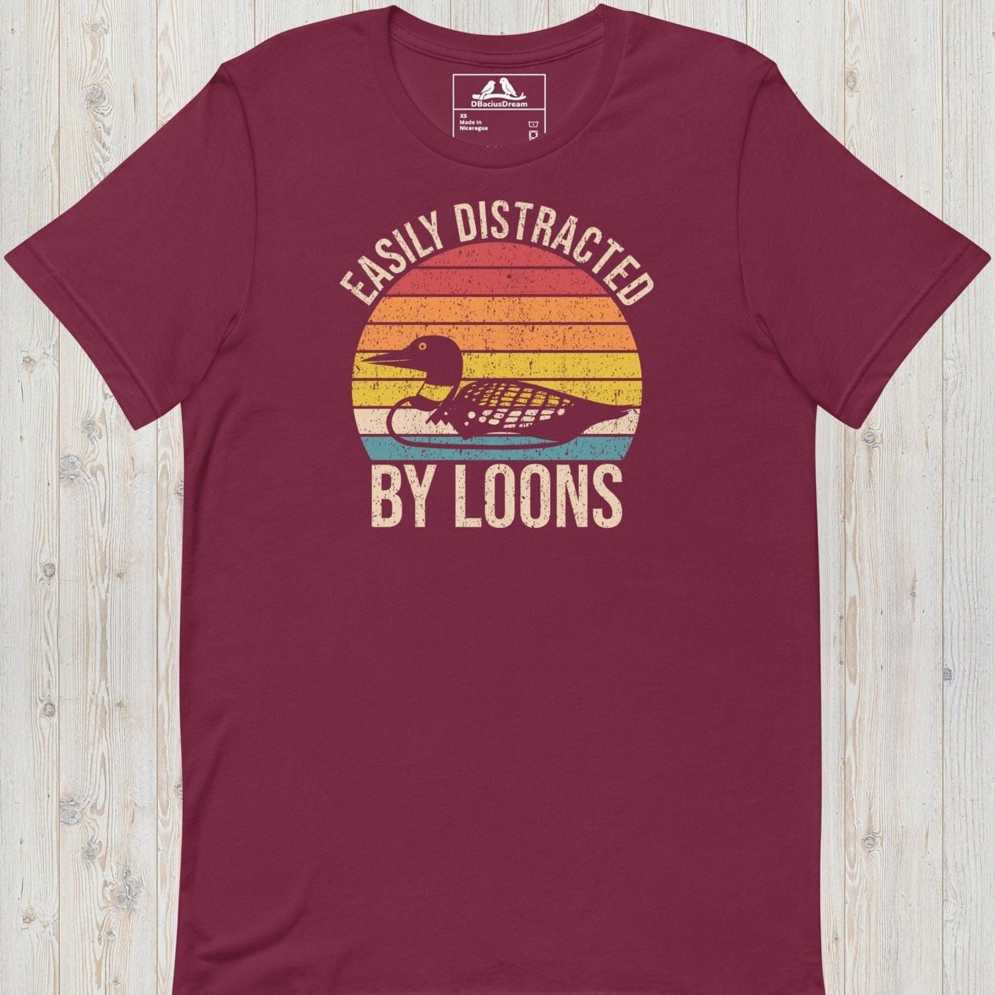 Easily Distracted By Loons  Unisex t-shirt
