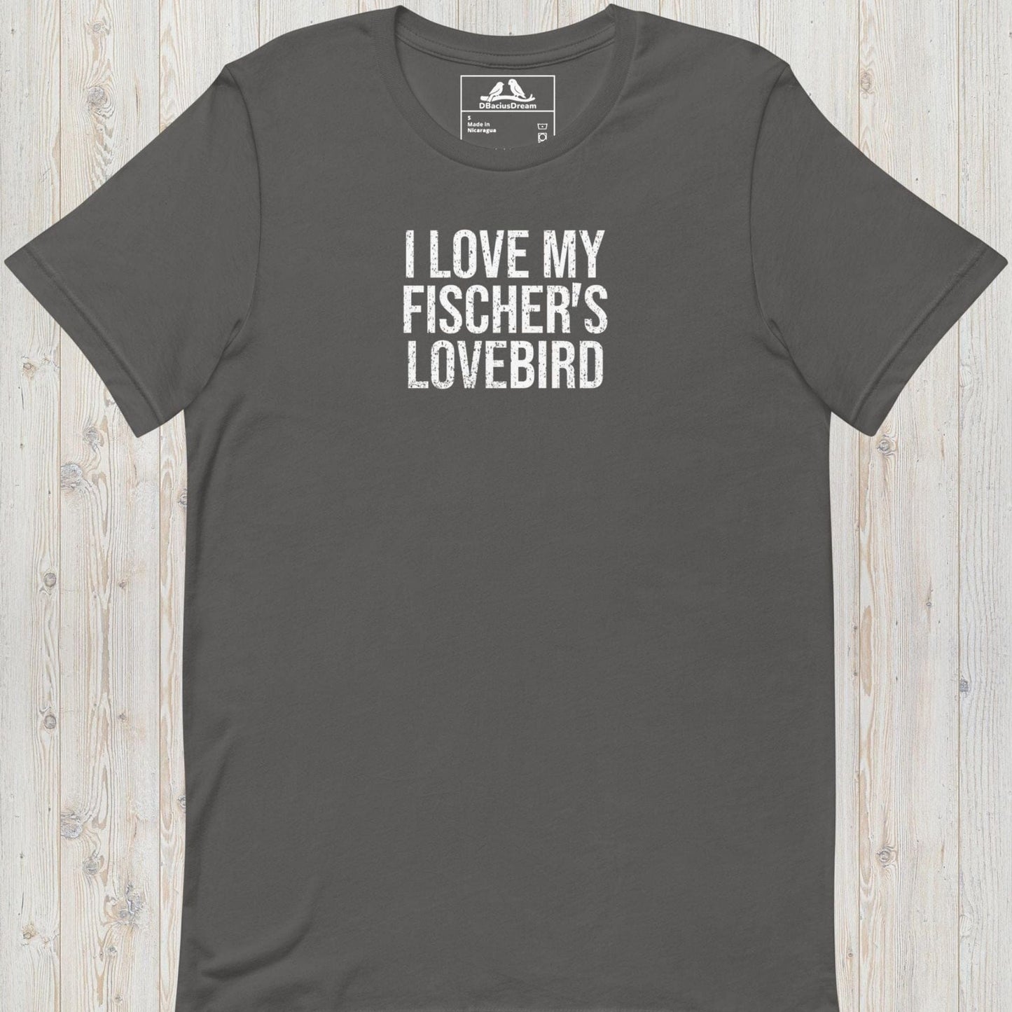I Love My Fischer`s Lovebird Unisex t-shirt