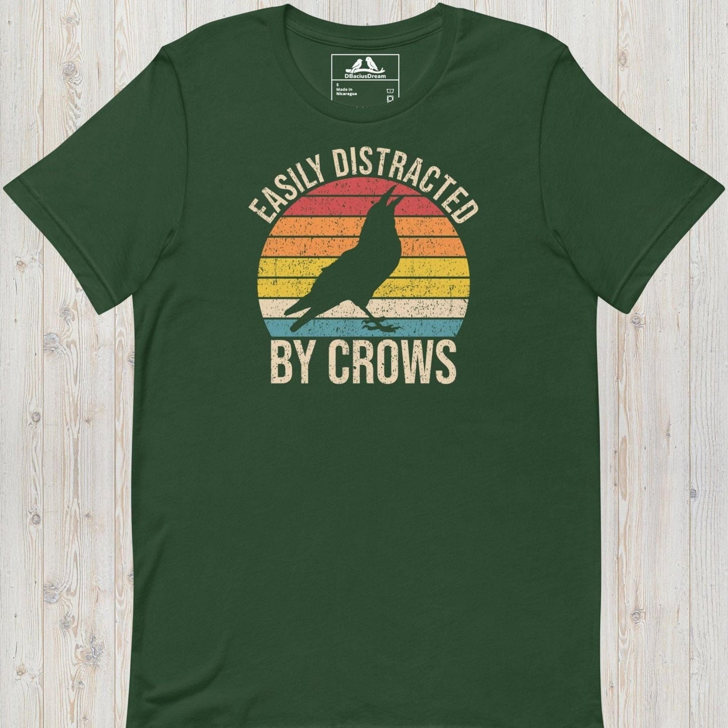 Easily Distracted By Crows Unisex t-shirt