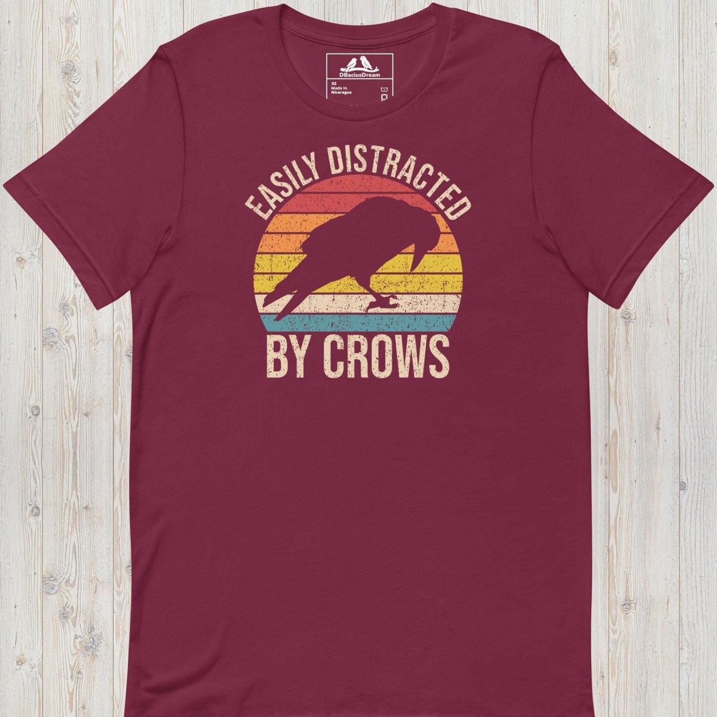 Easily Distracted By Crows Unisex t-shirt