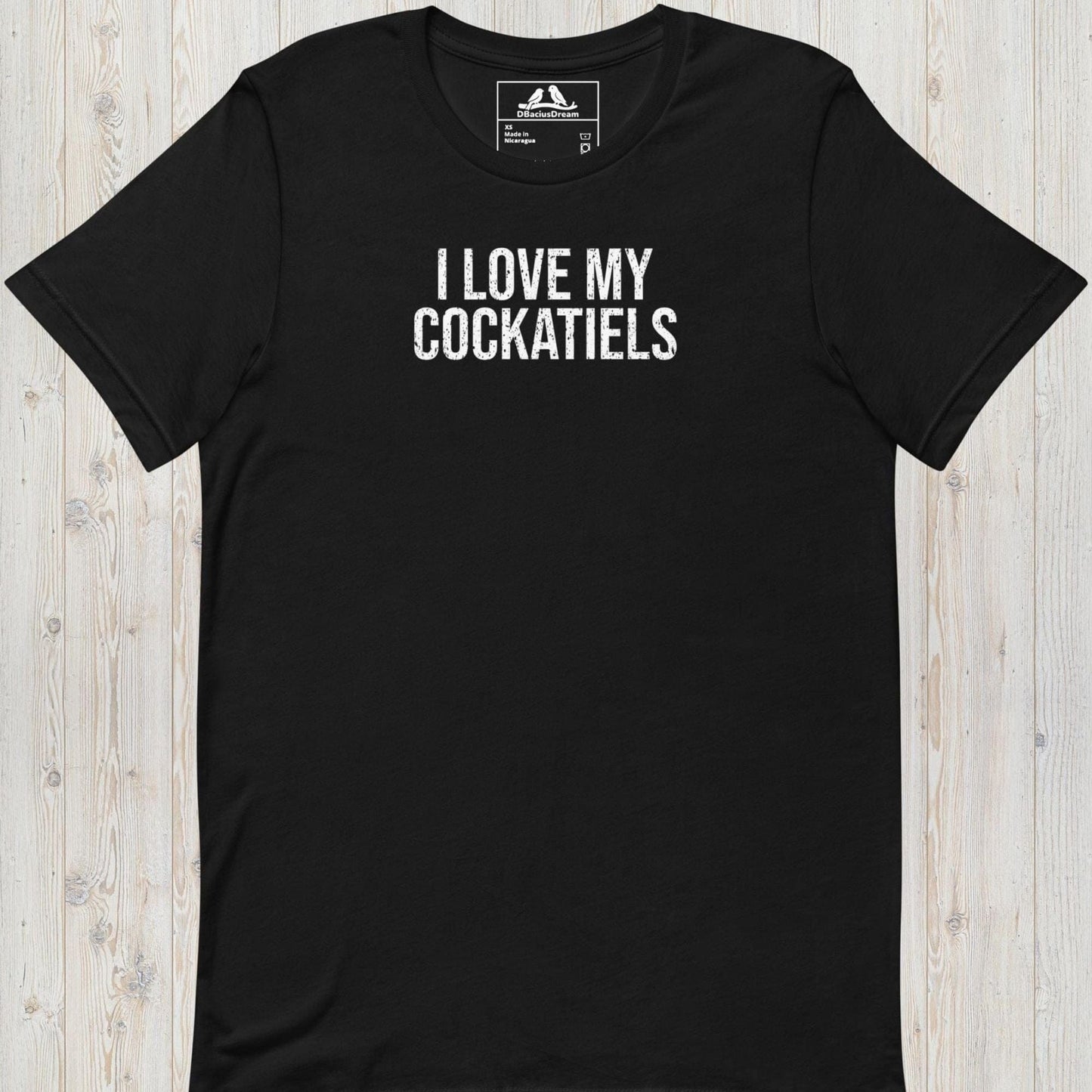 I Love My Cockatiels Unisex t-shirt