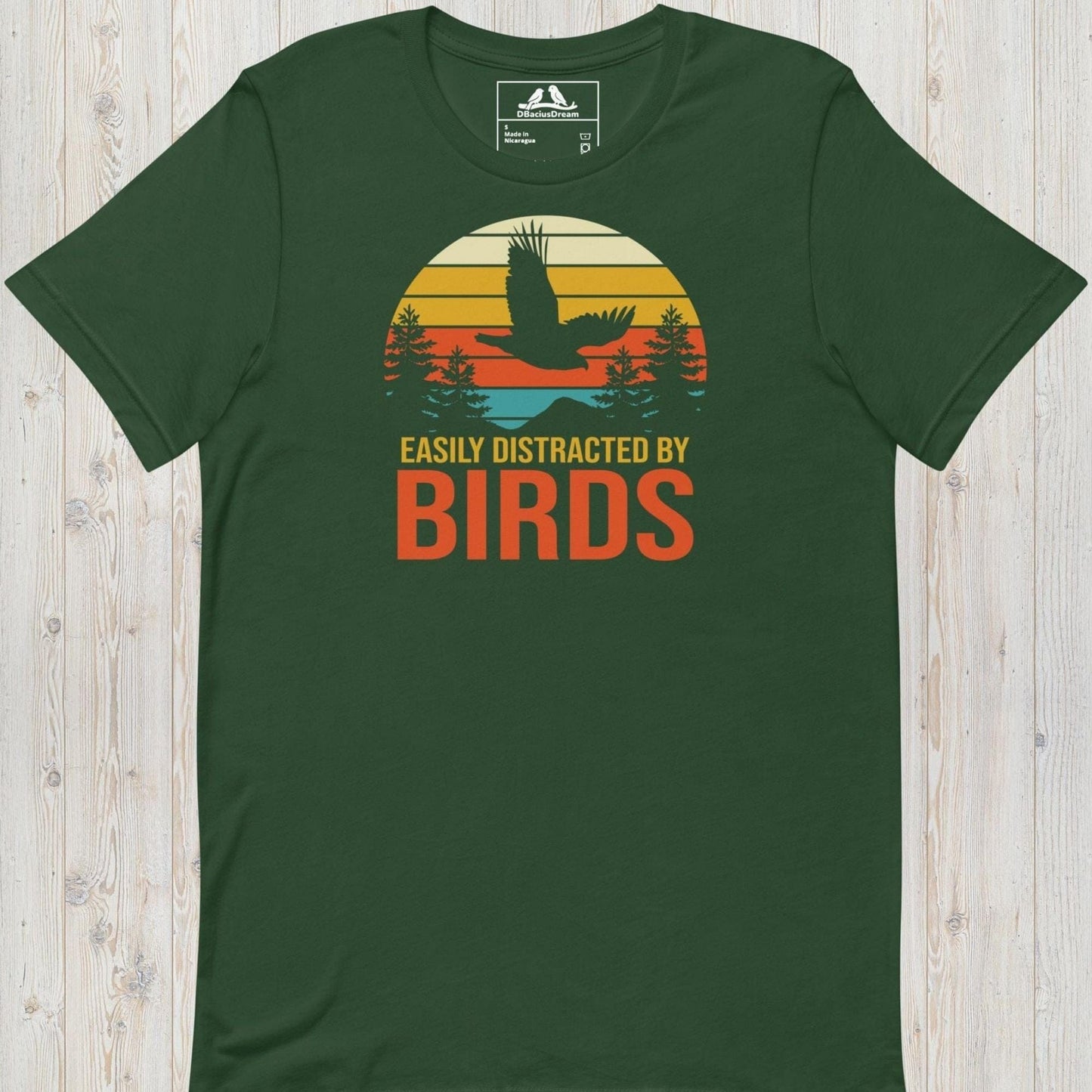 Easily Distracted By Birds Unisex t-shirt