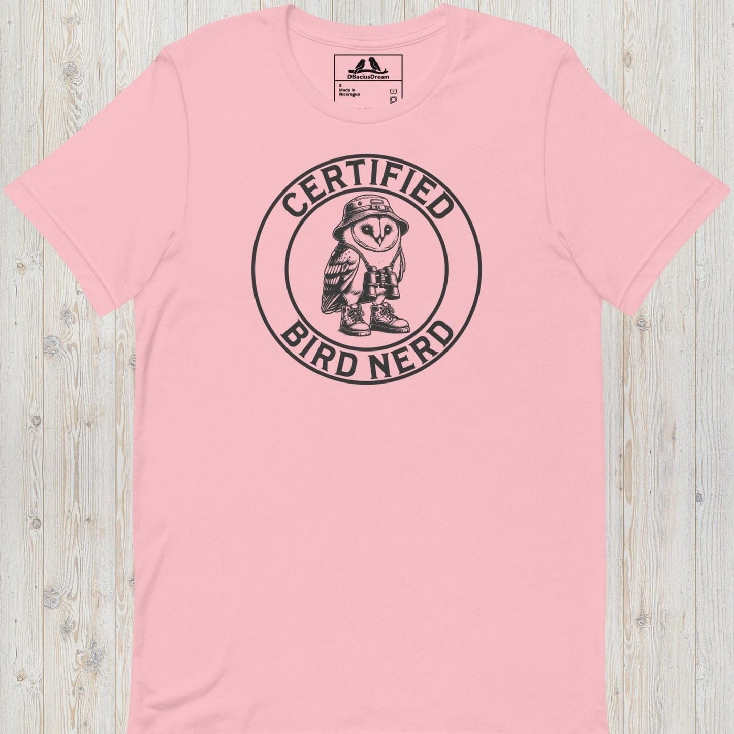 Certified Bird Nerd Unisex t-shirt