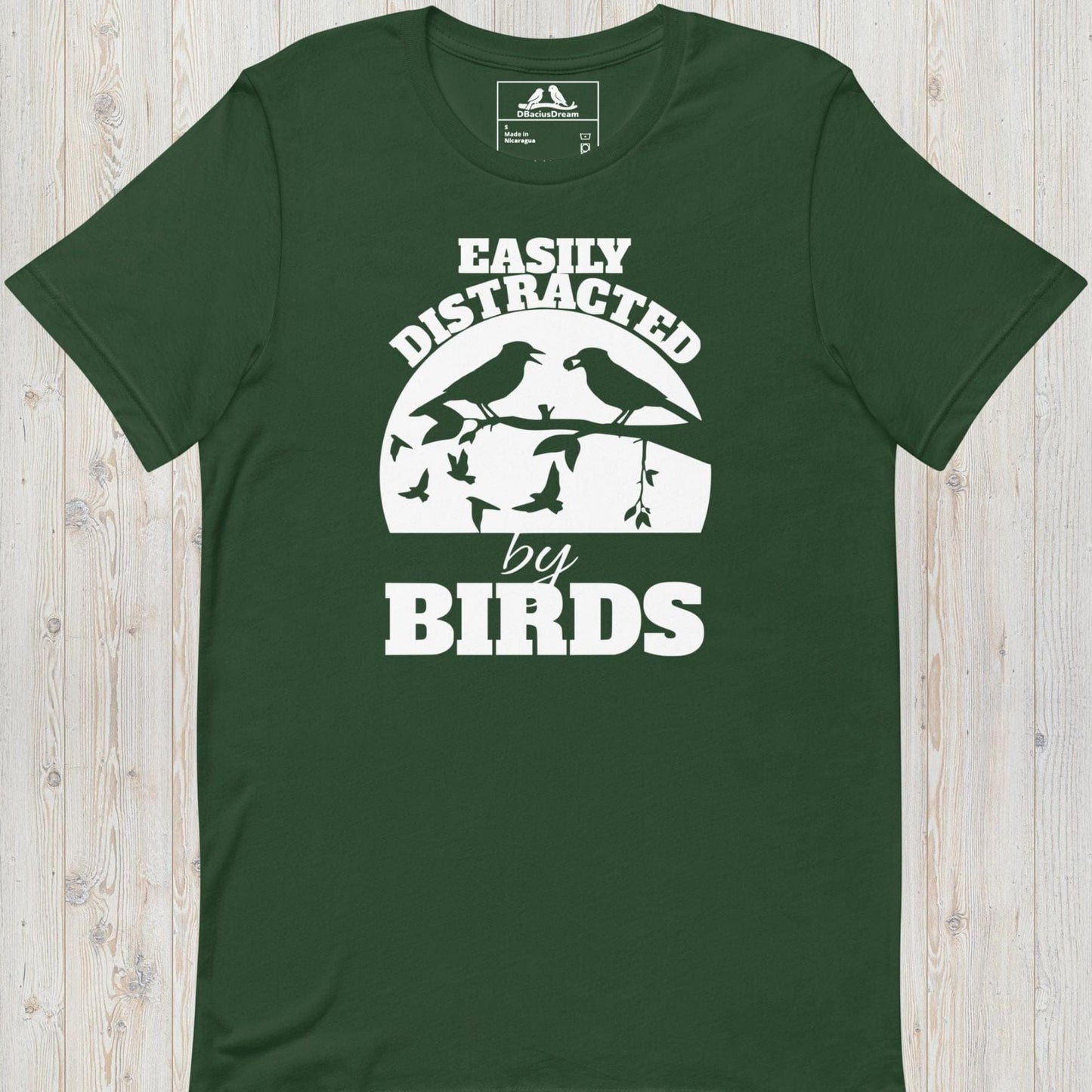 Easily Distracted By Birds Unisex t-shirt