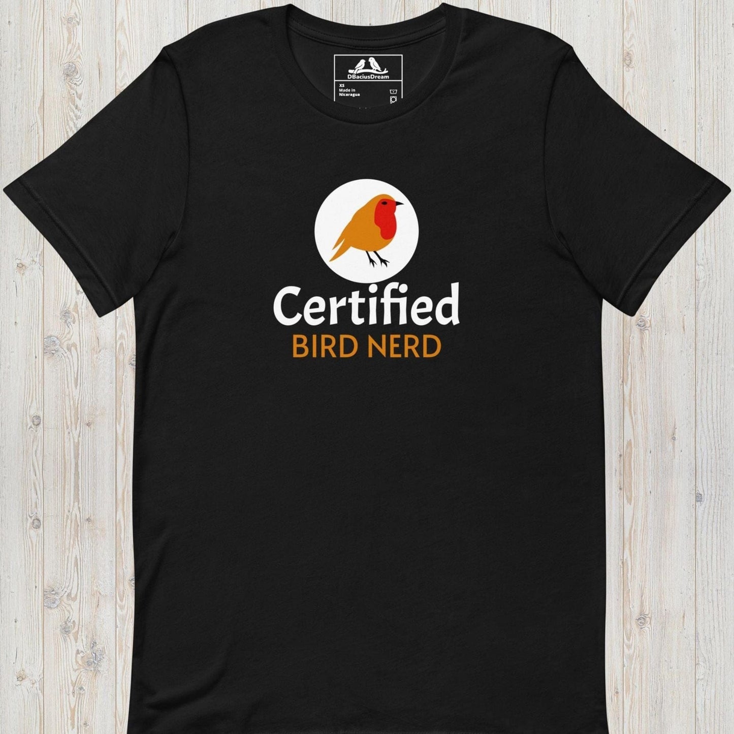 Certified Bird Nerd Unisex t-shirt