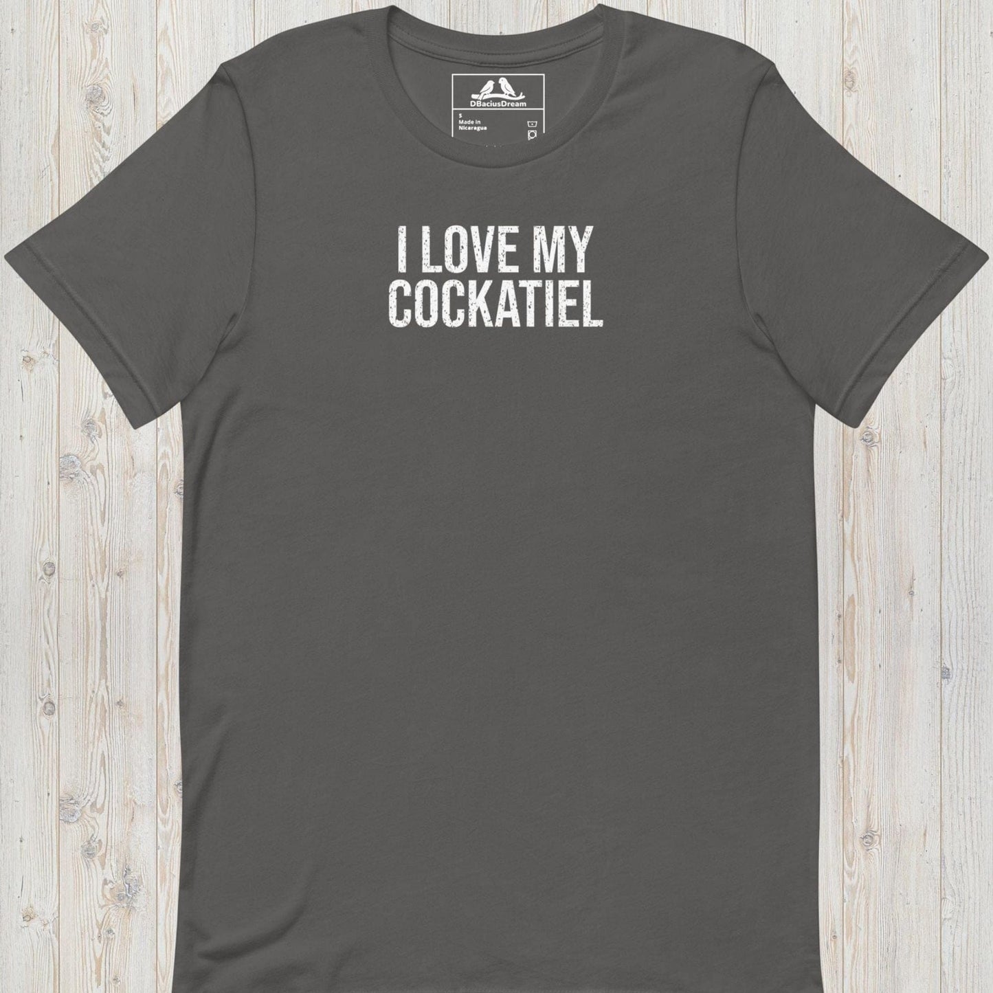 I Love My Cockatiel Unisex t-shirt
