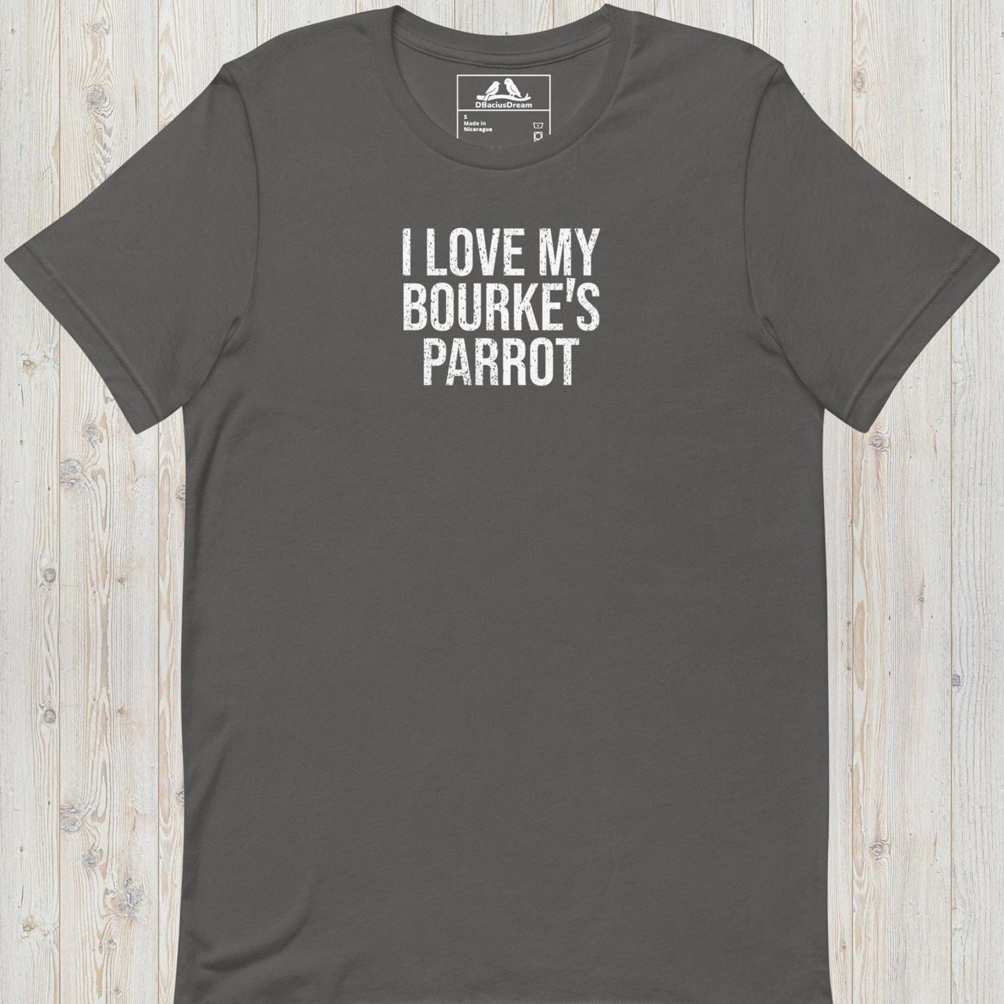 I Love My Bourke`s Parrot Unisex t-shirt