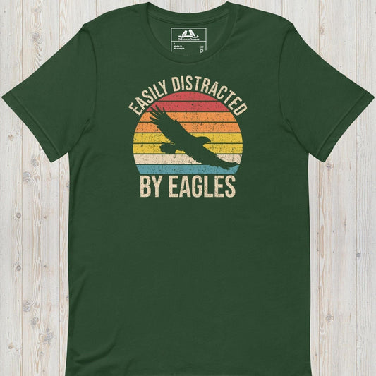 Easily Distracted By Eagles Unisex t-shirt