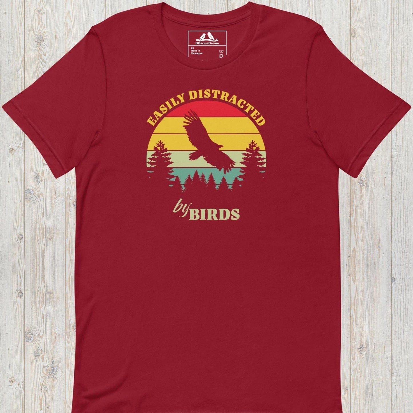 Easily Distracted By Birds Unisex t-shirt