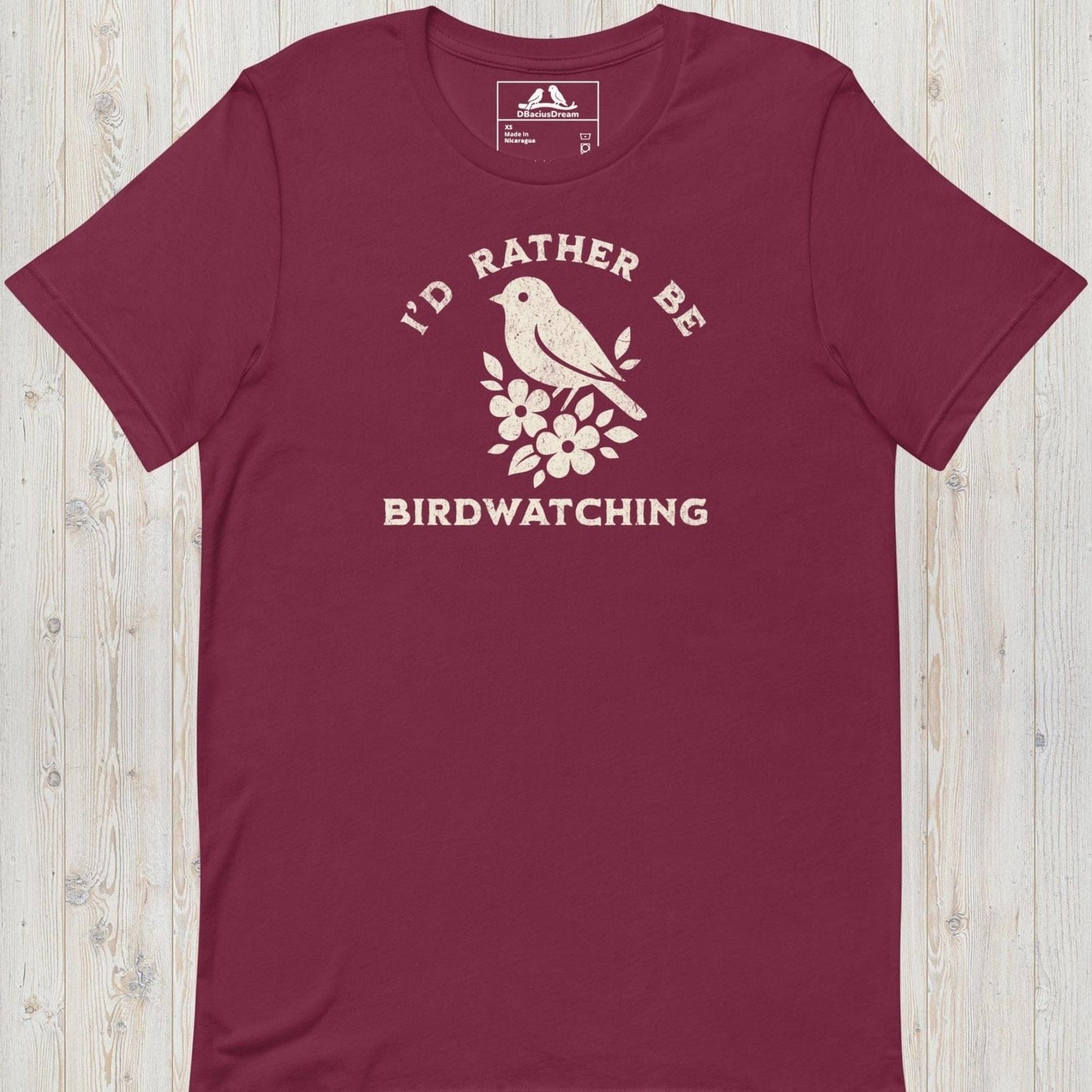 I´d Rather Be Birdwatching Unisex t-shirt