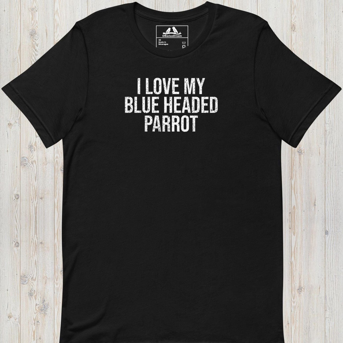 I Love My Blue Headed Parrot Unisex t-shirt