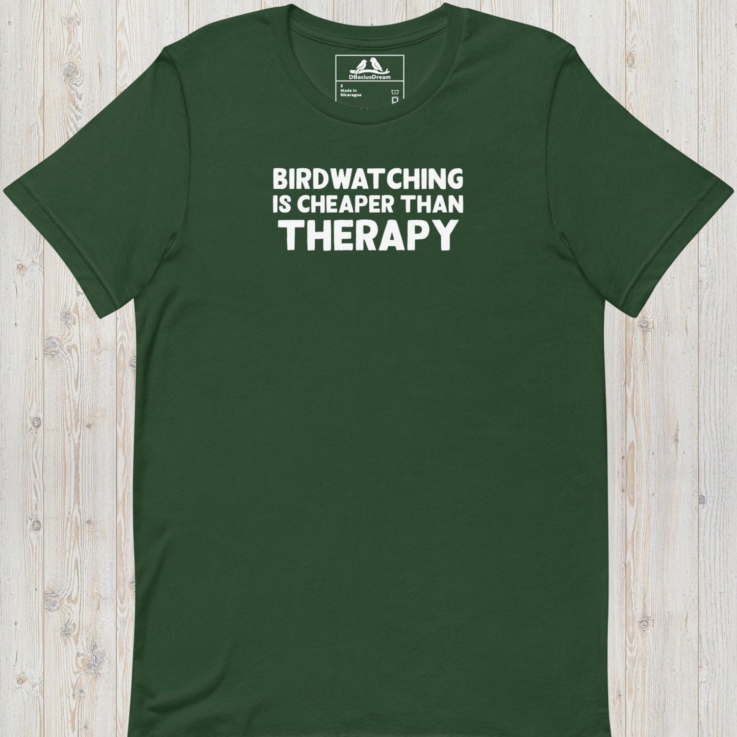 Birdwatching Is Cheaper Than Therapy Unisex t-shirt