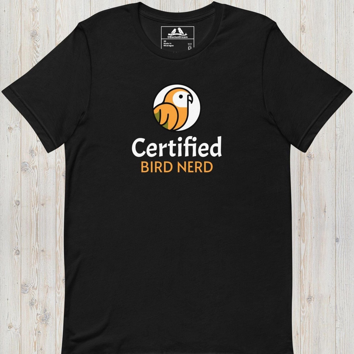 Certified Bird Nerd Unisex t-shirt